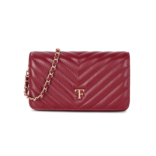Quilted Leather Mini Flap Bag with Chain Strap