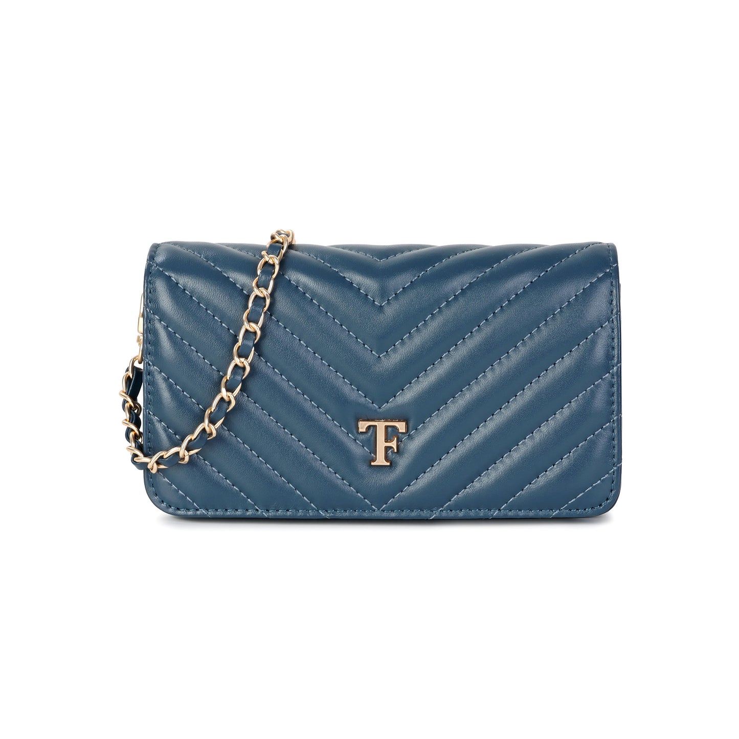 Quilted Leather Mini Flap Bag with Chain Strap