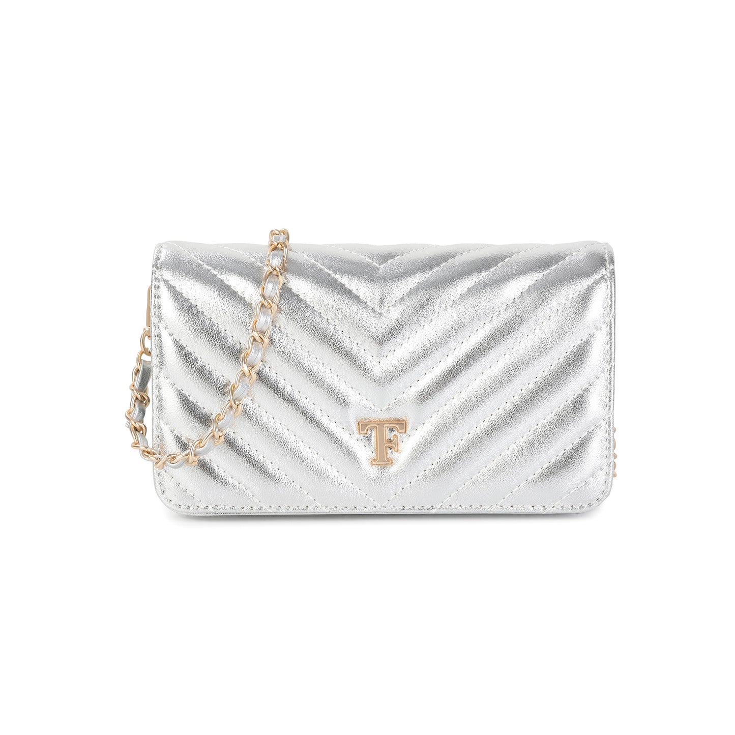 Quilted Leather Mini Flap Bag with Chain Strap