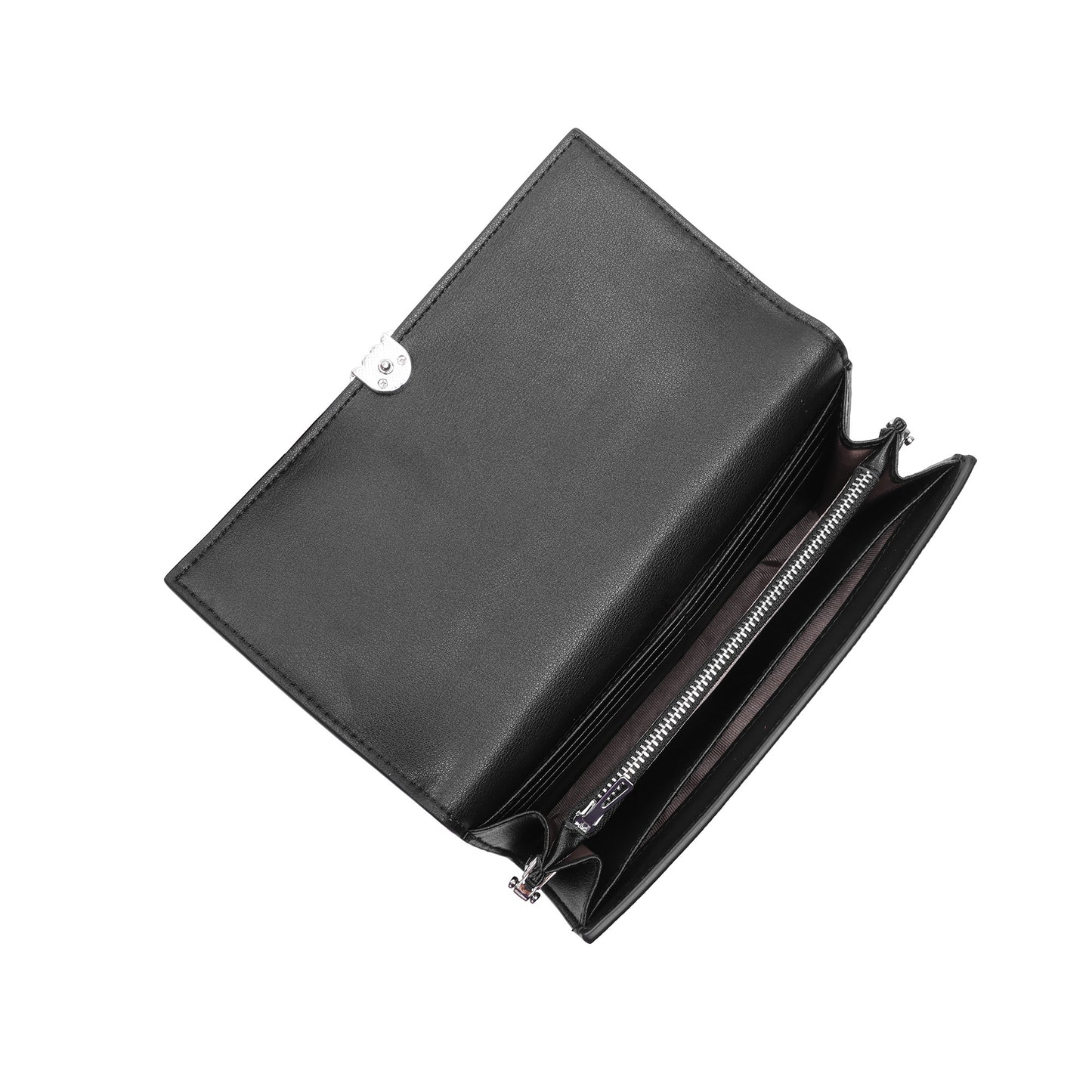 Pebbled Leather Wallet-on-Chain Crossbody with Signature Hardware