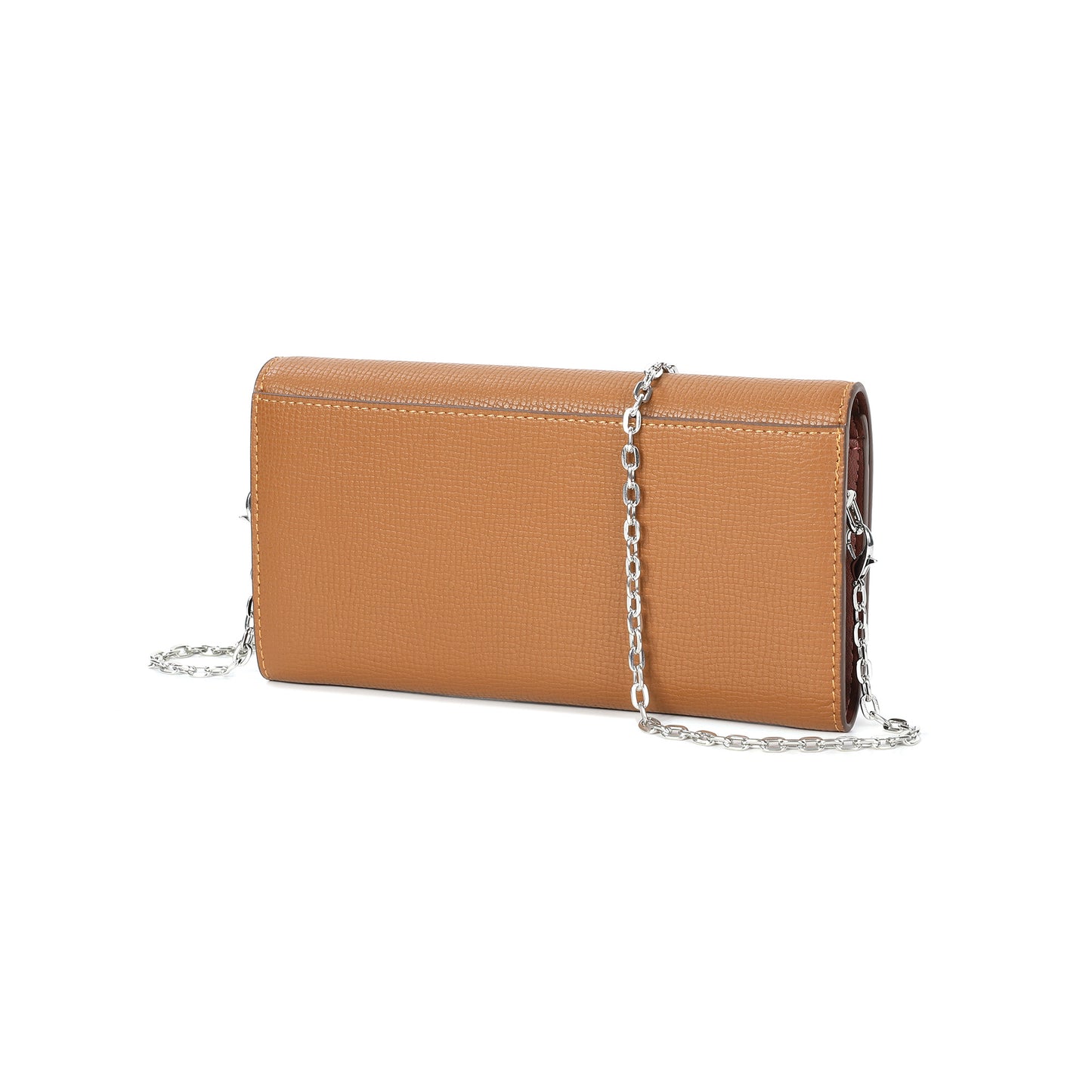 Pebbled Leather Wallet-on-Chain Crossbody with Signature Hardware
