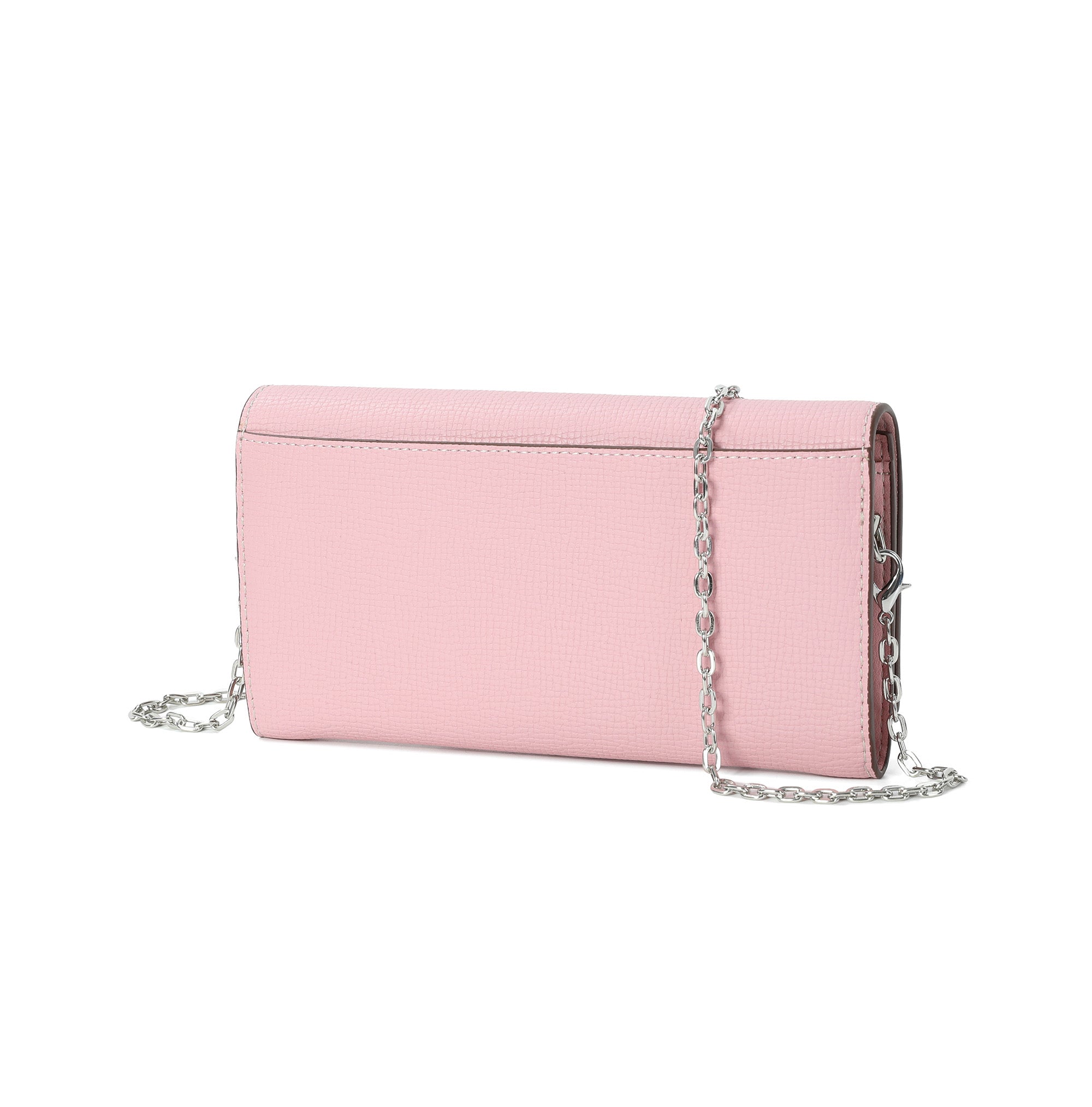 Pebbled Leather Wallet-on-Chain Crossbody with Signature Hardware