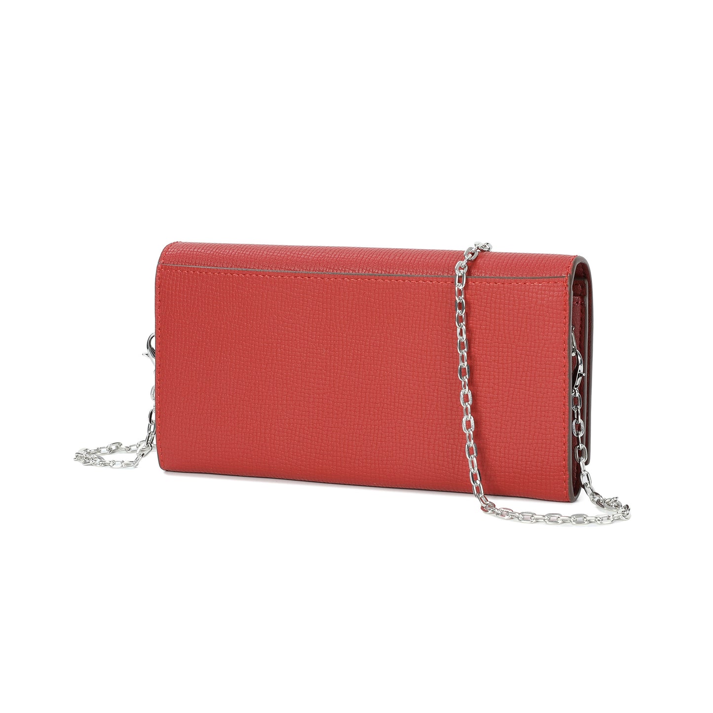 Pebbled Leather Wallet-on-Chain Crossbody with Signature Hardware