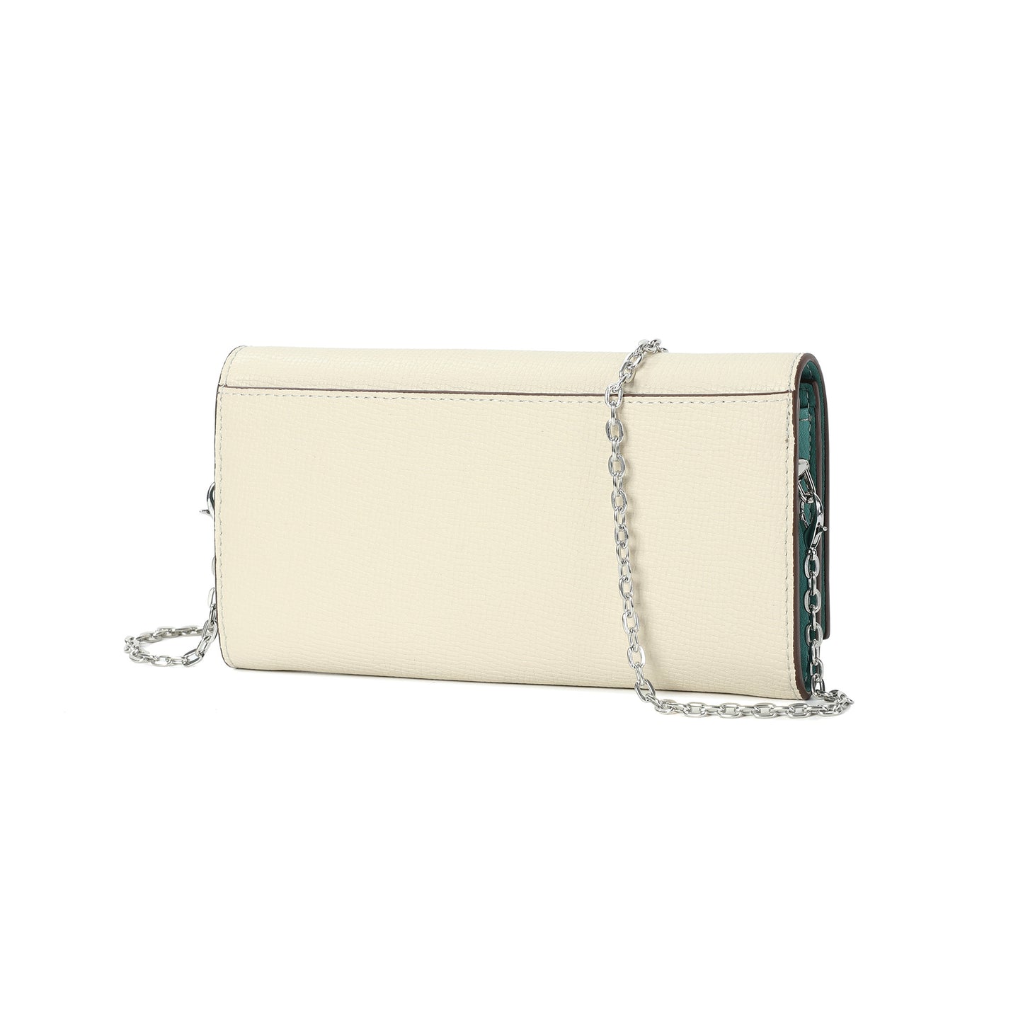 Pebbled Leather Wallet-on-Chain Crossbody with Signature Hardware