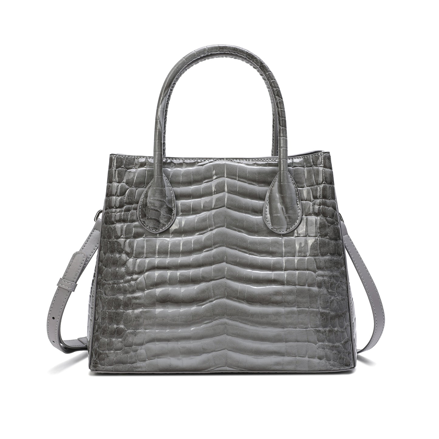 Tiffany & Fred Alligator Embossed Leather Top-handle/Shoulder Tote Bag