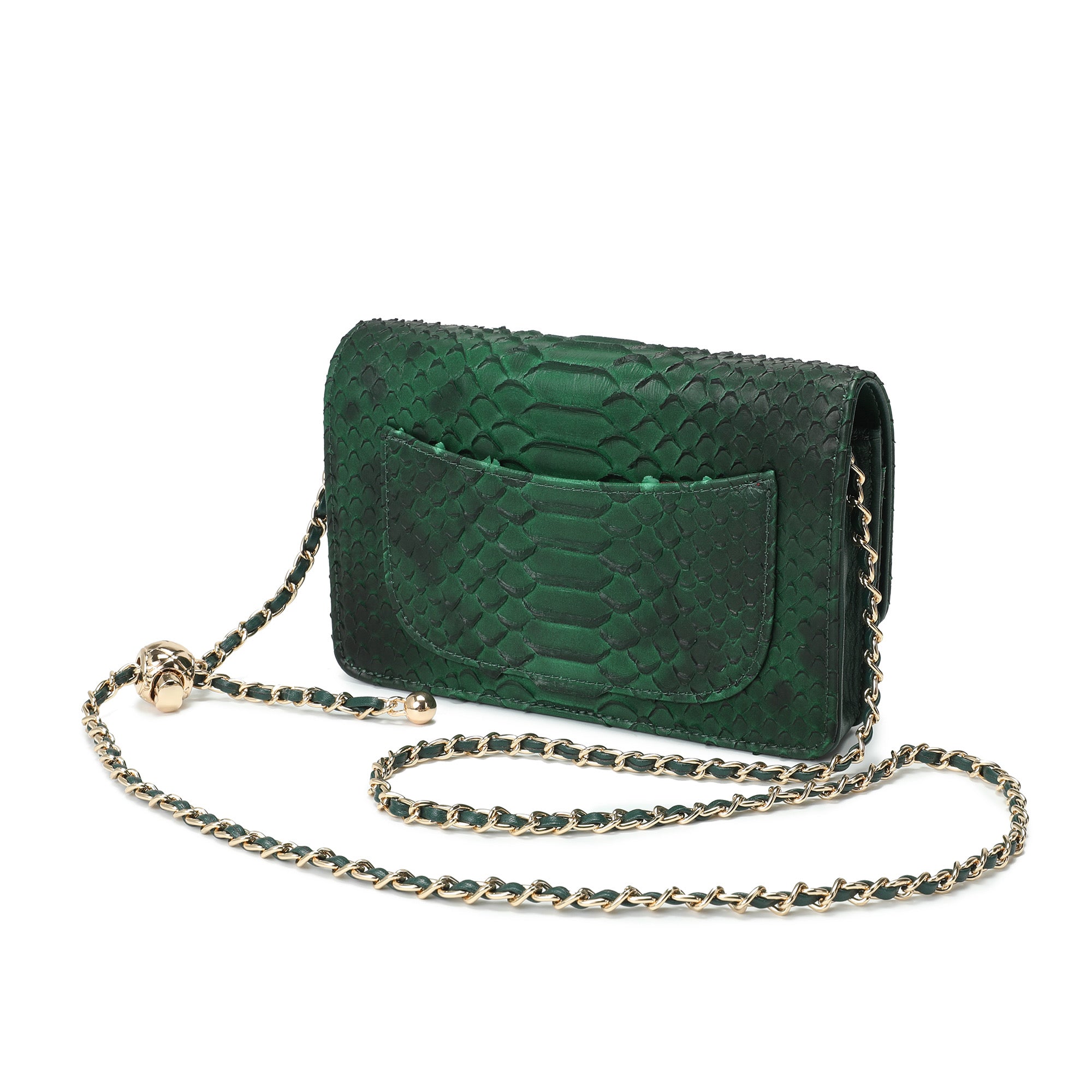 Python Embossed Leather Crossbody/Clutch – Tiffany & Fred Paris