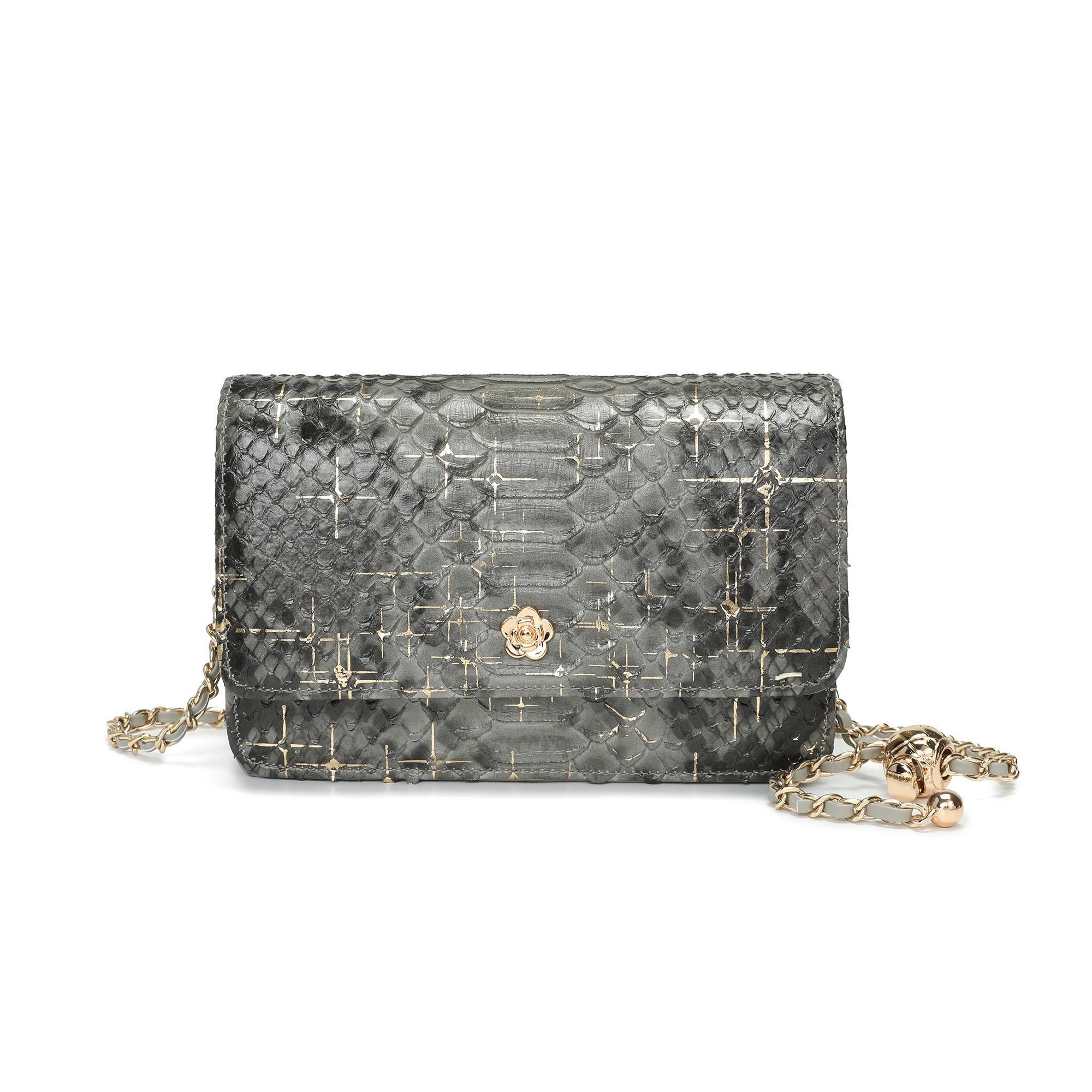Python Embossed Leather Crossbody/Clutch – Tiffany & Fred Paris