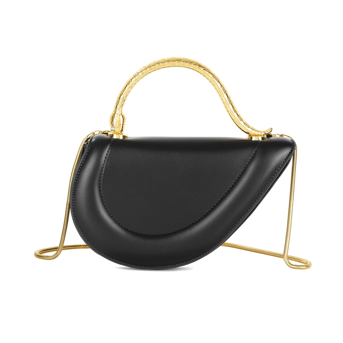 Black Crescent Evening Bag
