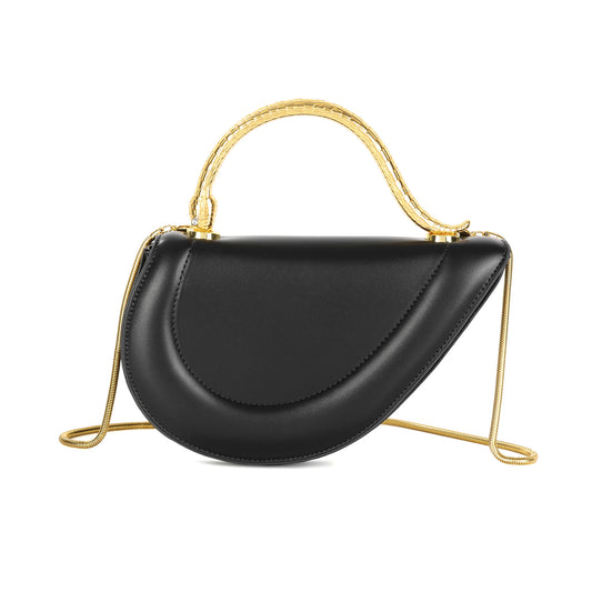 Black Crescent Evening Bag