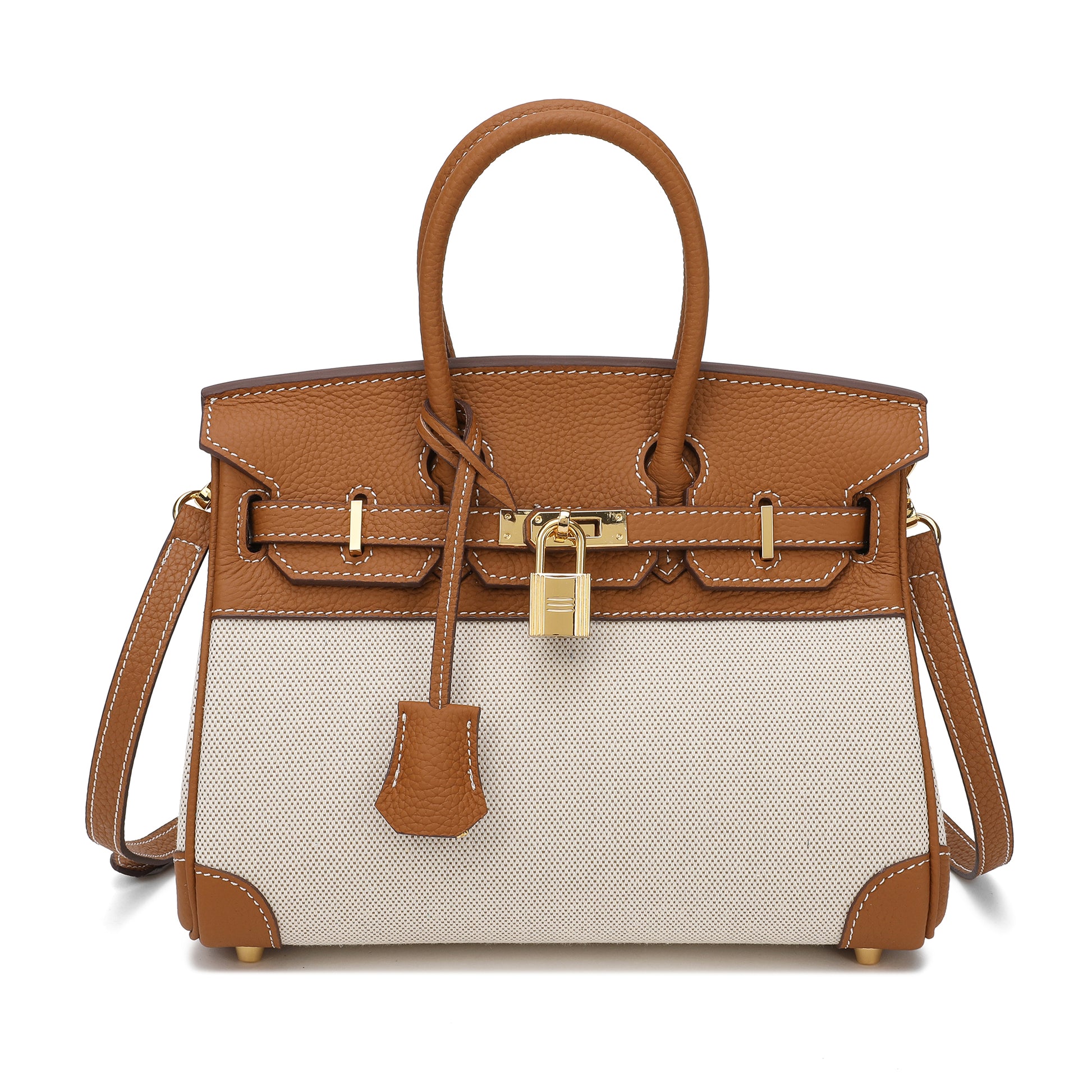 Tiffany & Fred Canvas & Leather Satchel/Shoulder Bag – Tiffany & Fred Paris