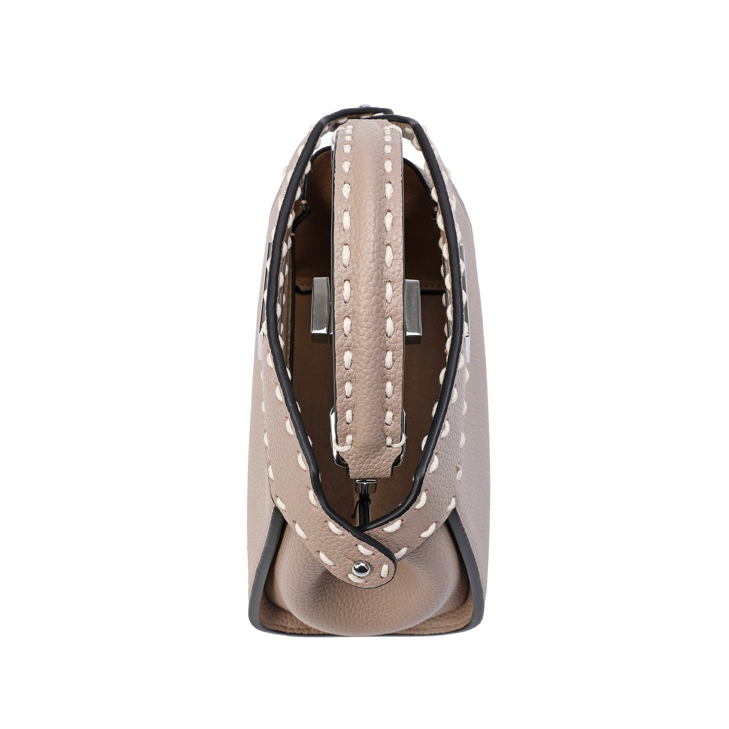 Tiffany & Fred Top-Grain Leather Satchel/Shoulder Bag