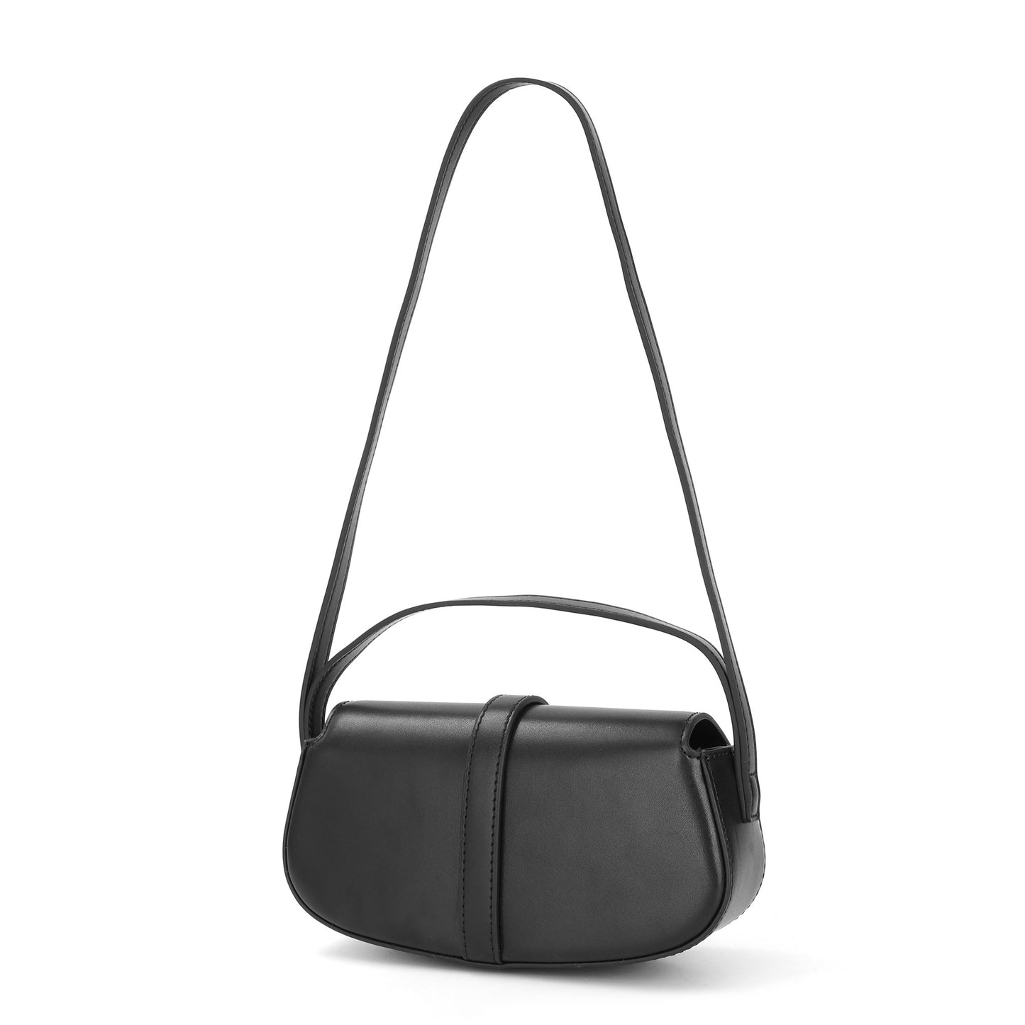 Elegant Lock Closure Shoulder Bag