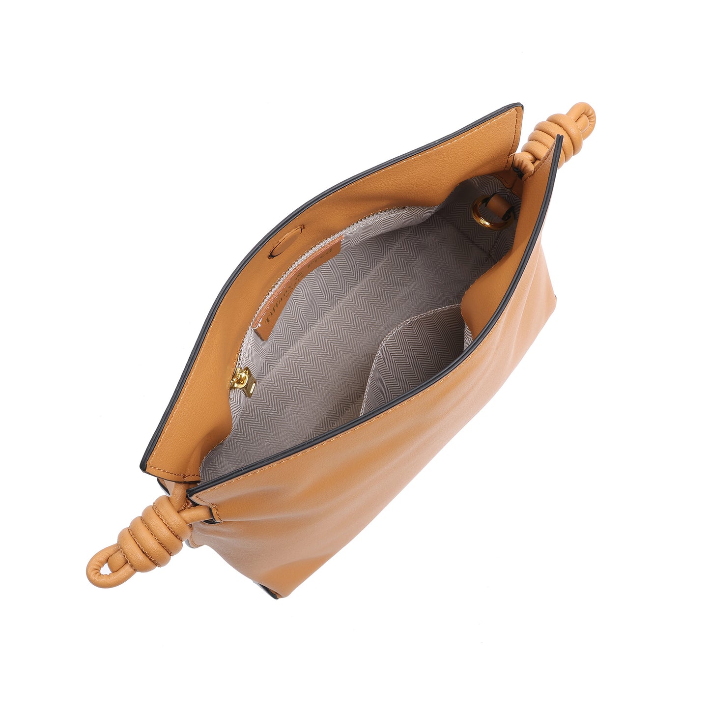 Soft Pleated Leather Top Handle & Crossbody Bag