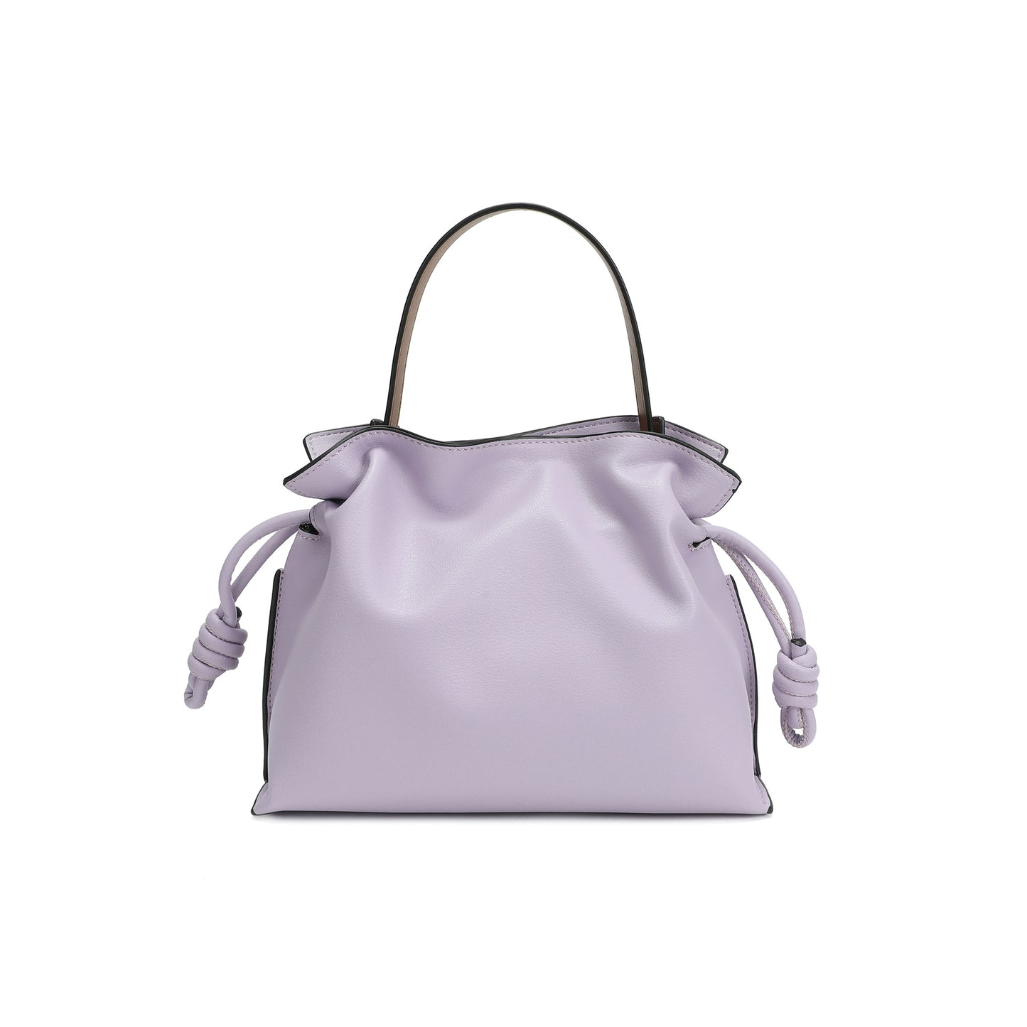 Soft Pleated Leather Top Handle & Crossbody Bag