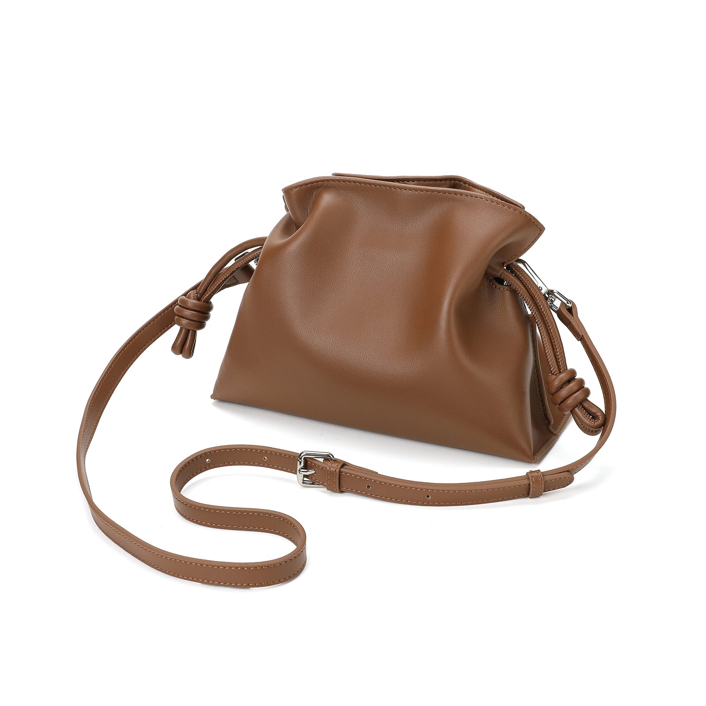 Smooth & Soft Nappa Leather Hobo/Messenger Bag