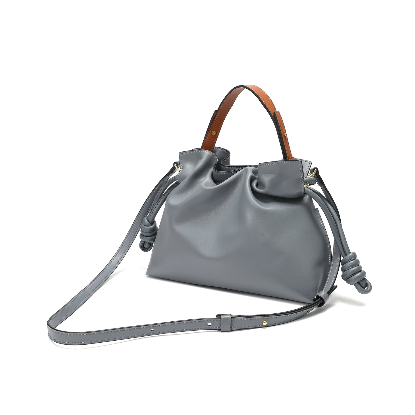 Smooth & Soft Nappa Leather Hobo/Messenger Bag