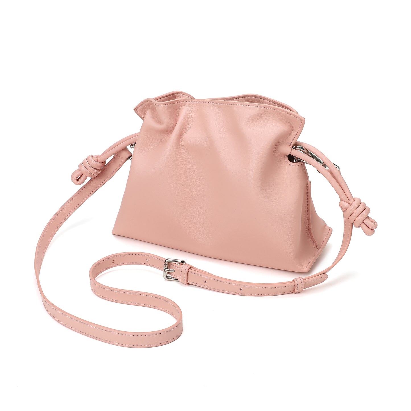 Smooth & Soft Nappa Leather Hobo/Messenger Bag