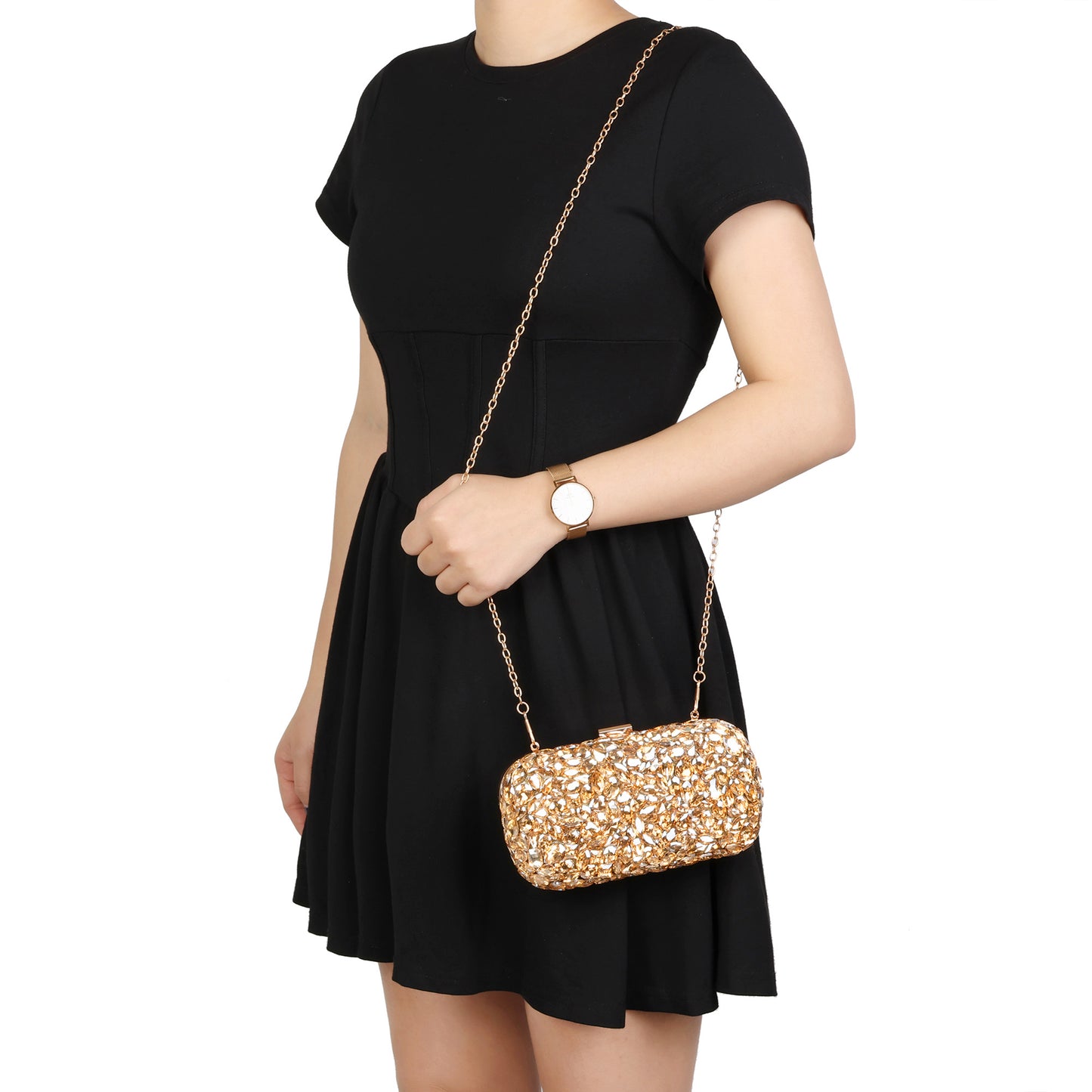 Crystal Frame Evening Clutch
