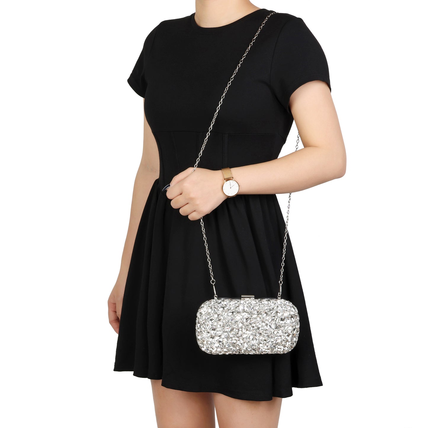 Crystal Frame Evening Clutch