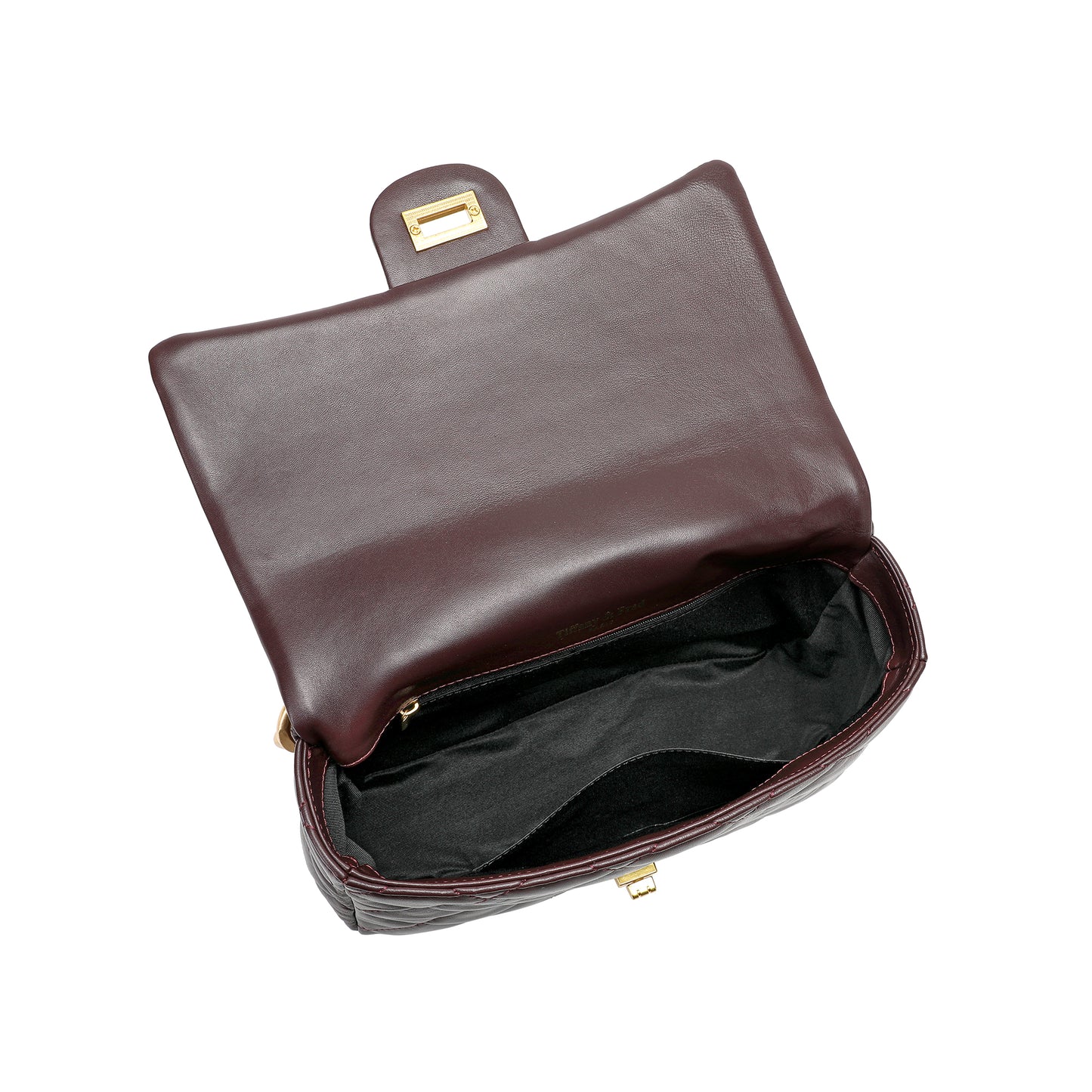 Tiffany & Fred Quilted Sheepskin Leather Shoulder Bag # 3078