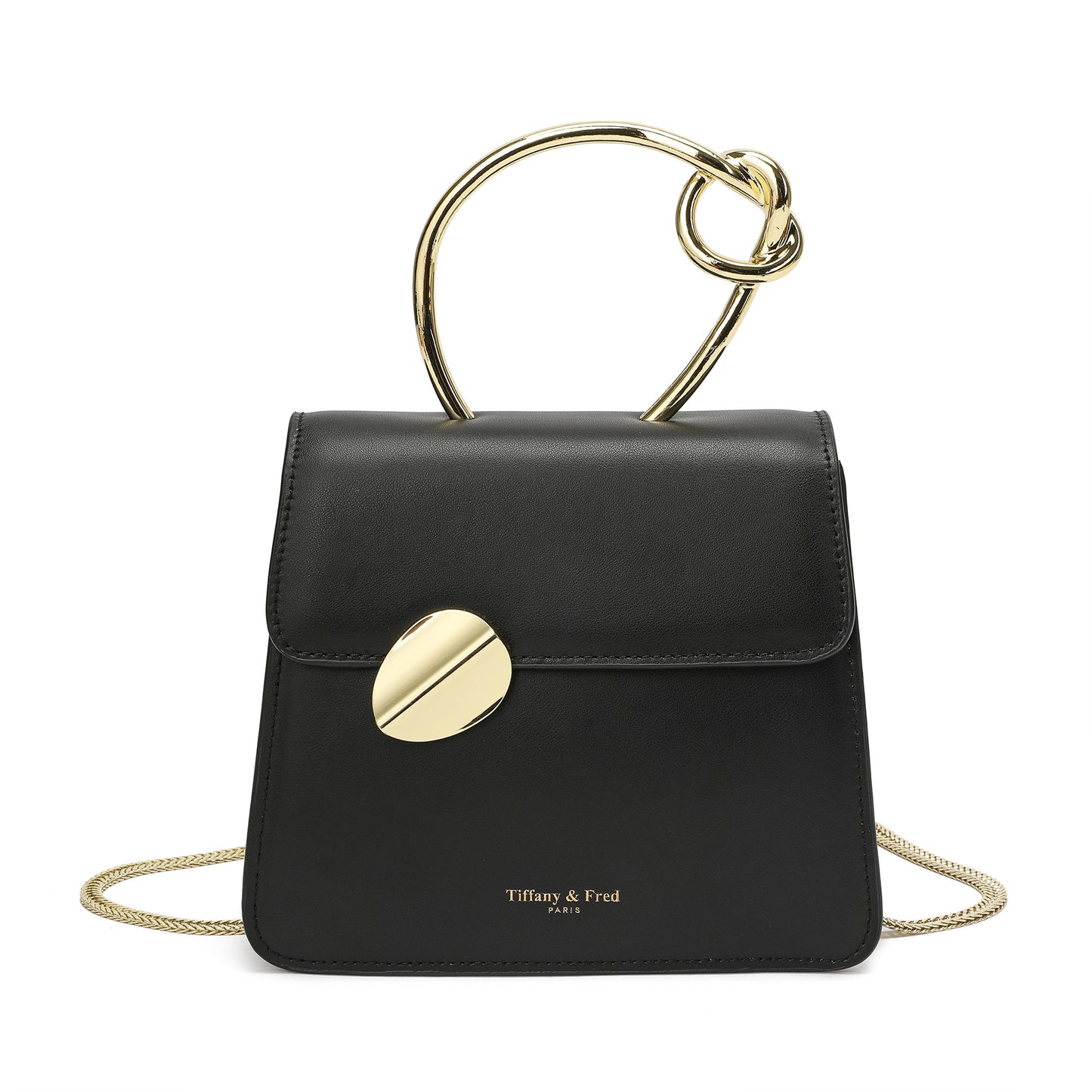Tiffany & Fred Sheepskin Leather Top-Handle Shoulder Bag
