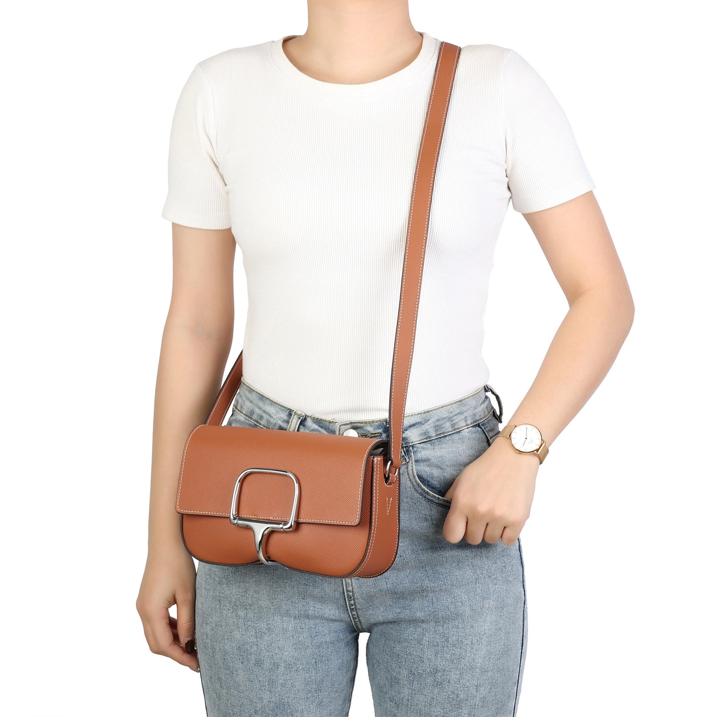 Equestrian Charm Crossbody Bag