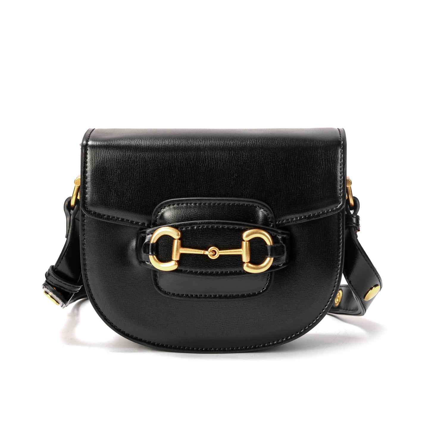 Classic Equestrian-Inspired Saddle Bag