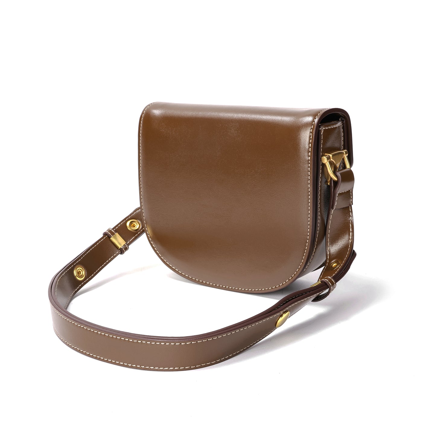 Classic Equestrian-Inspired Saddle Bag