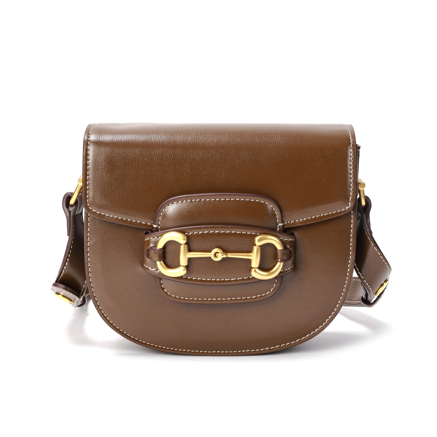 Classic Equestrian-Inspired Saddle Bag