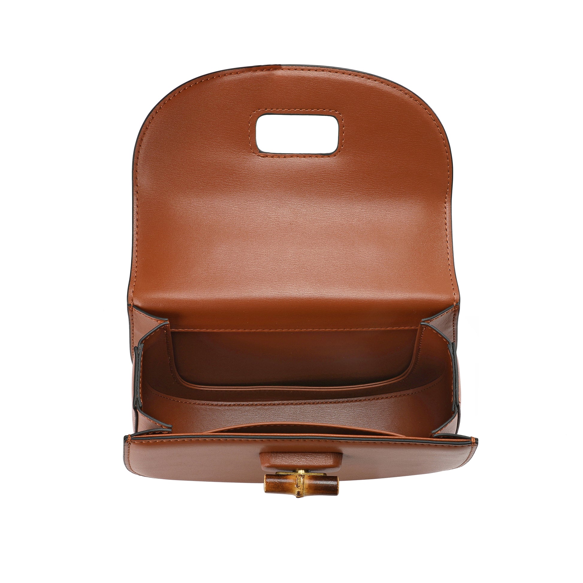 Tiffany & Fred Smooth Leather Foldover Crossbody/Shoulder Bag