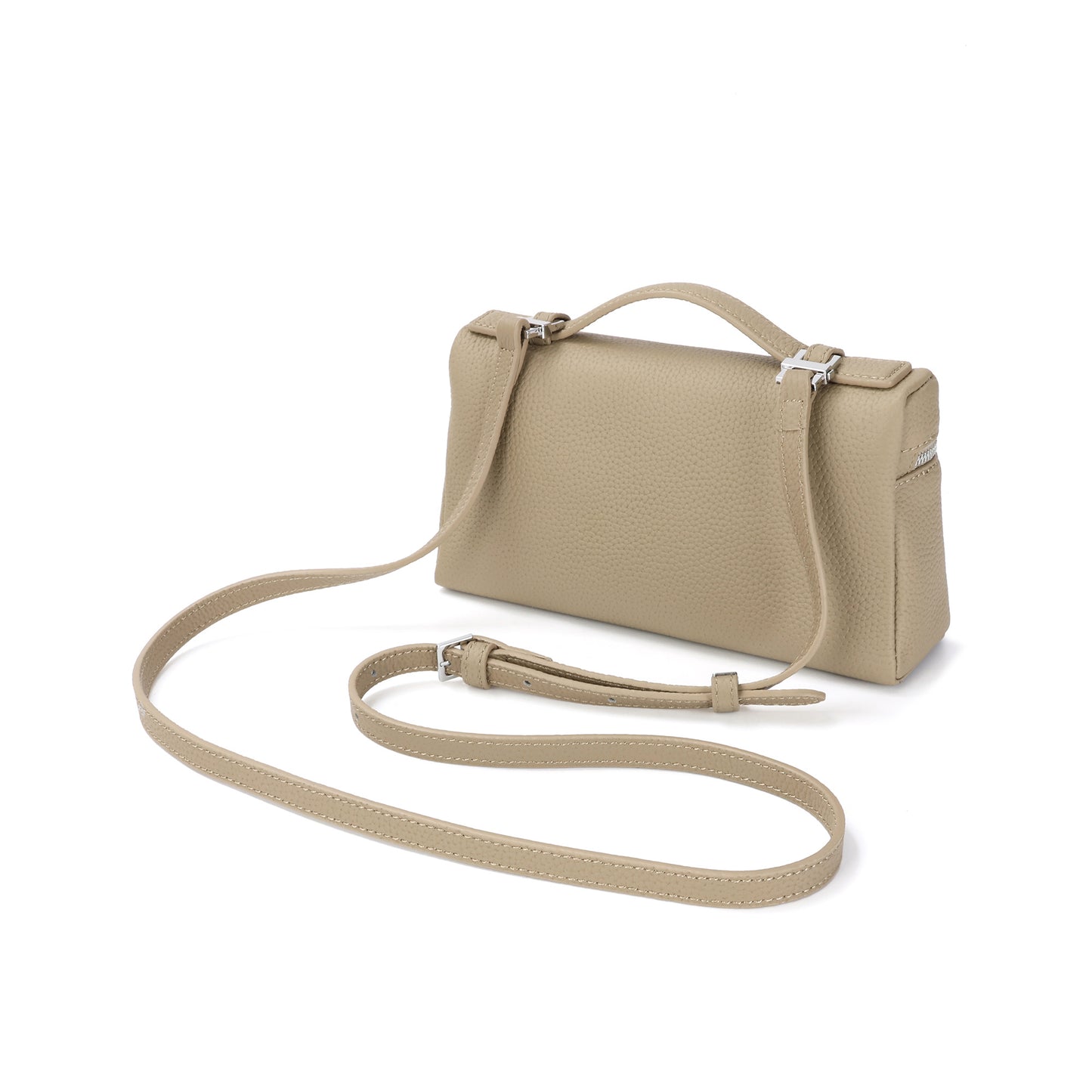 Modern Pebbled Crossbody Bag