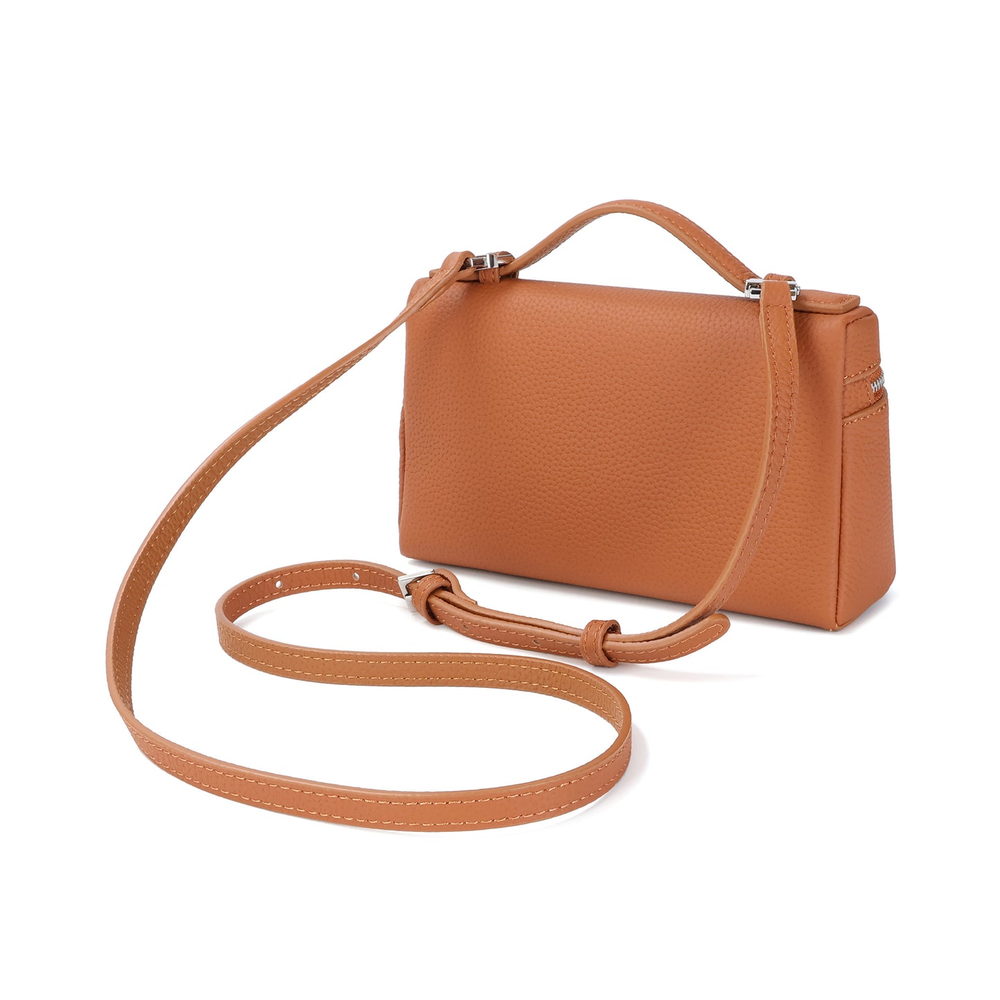 Modern Pebbled Crossbody Bag