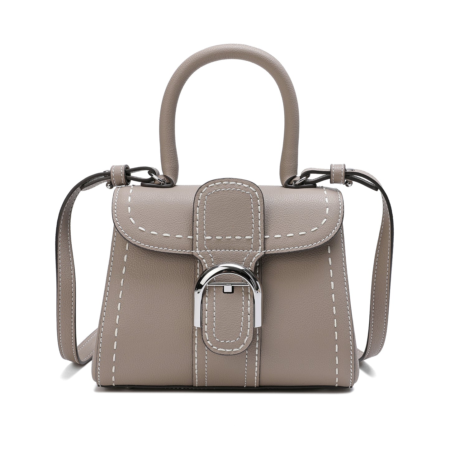 Tiffany & Fred Full-Grain Leather Satchel/Shoulder Bag