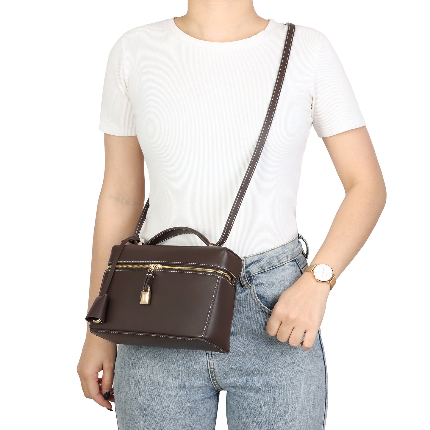 Chic Lockbox Shoulder Bag