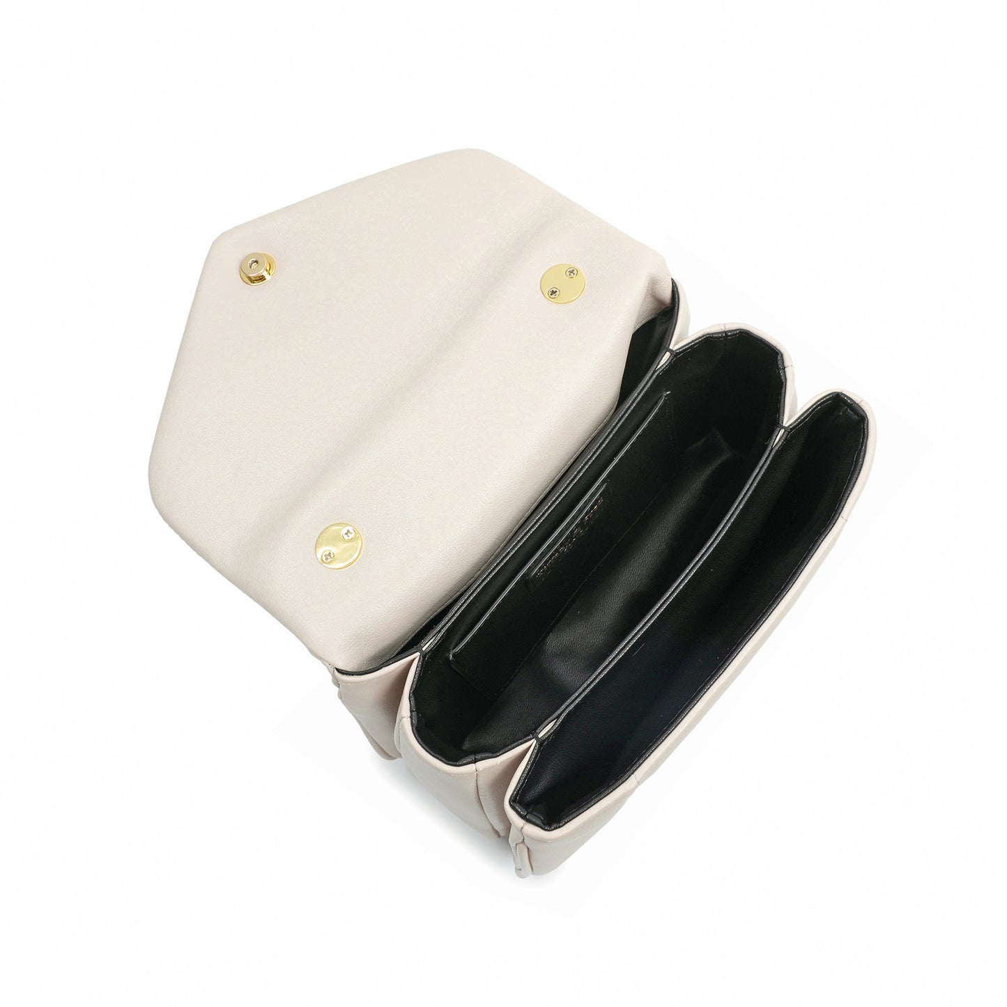 Smooth Leather Top Handle Bag with Gold Bamboo Handle