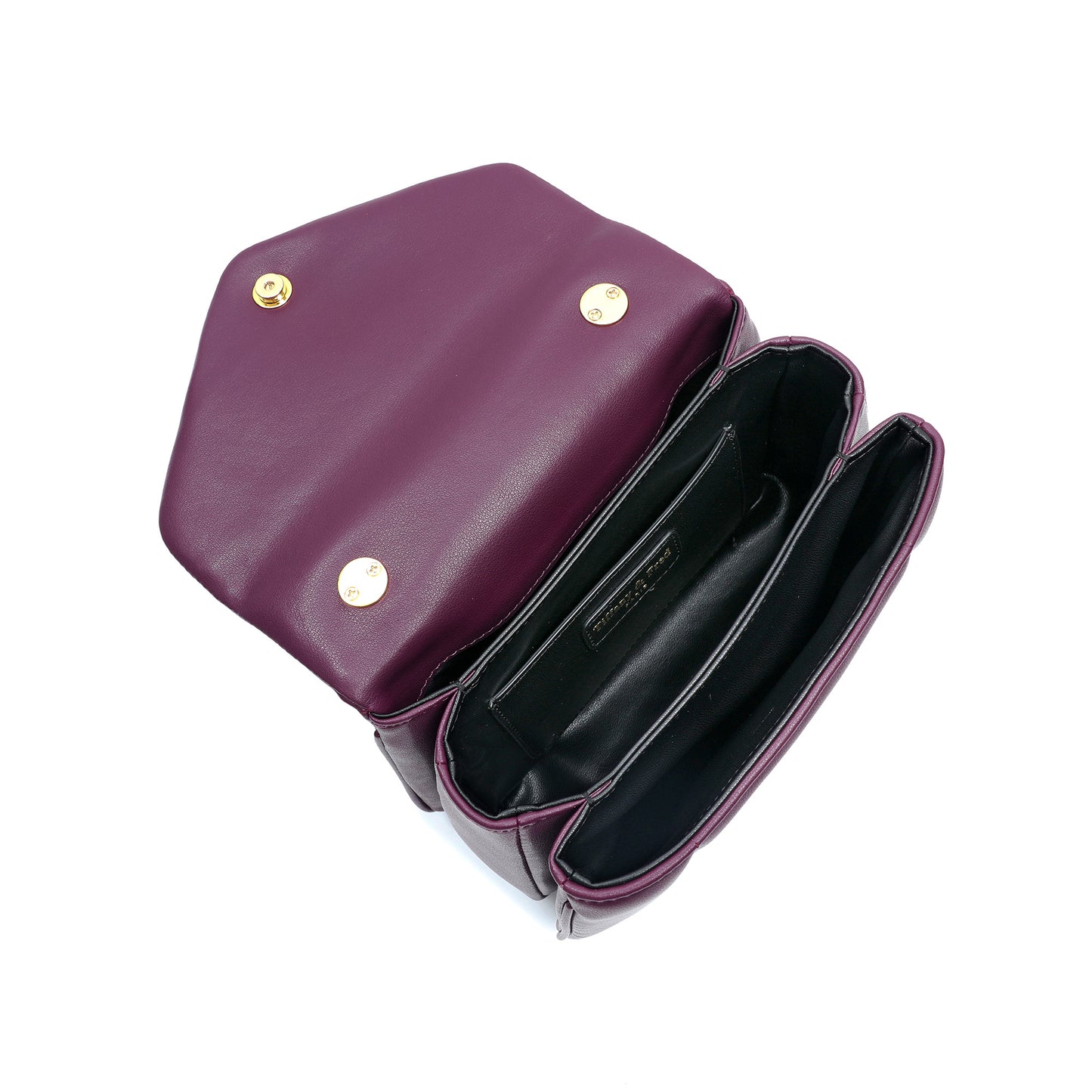 Smooth Leather Top Handle Bag with Gold Bamboo Handle