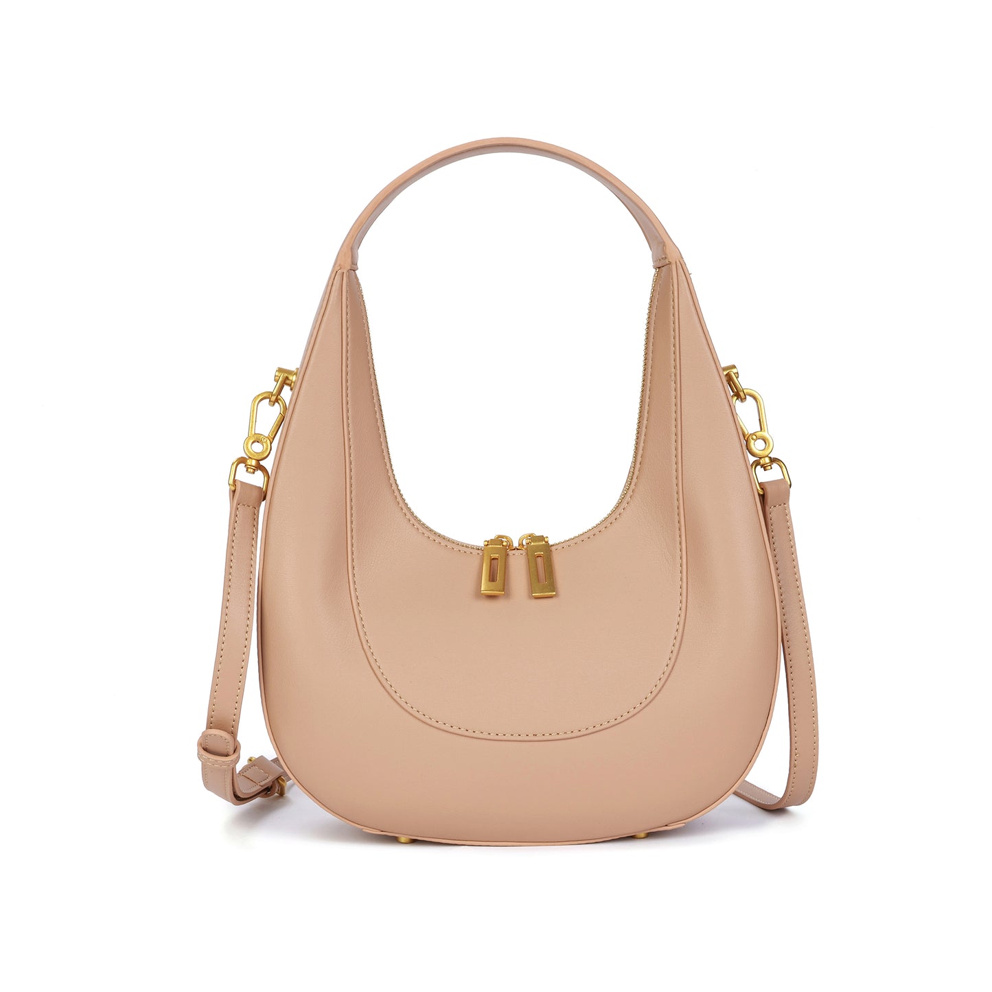 Smooth Leather Hobo/Shoulder Bag