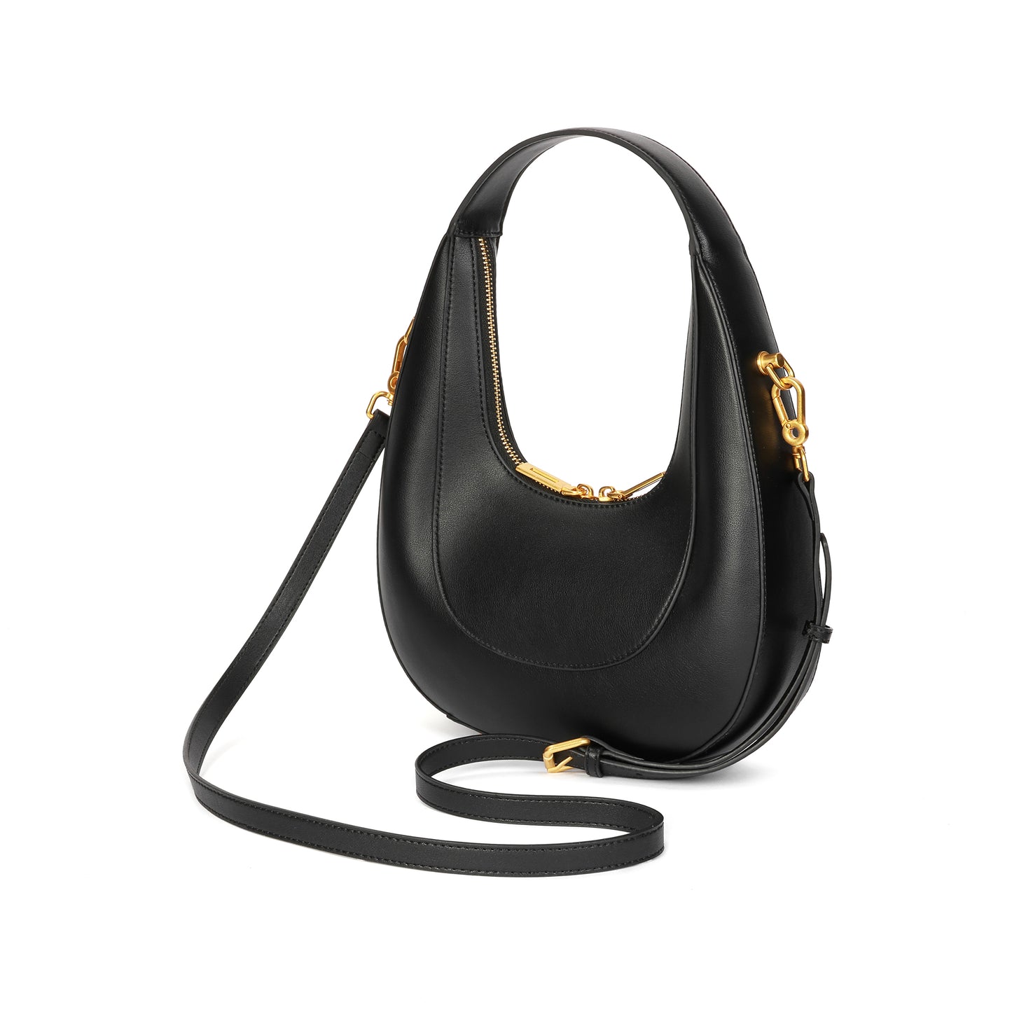 Smooth Leather Hobo/Shoulder Bag