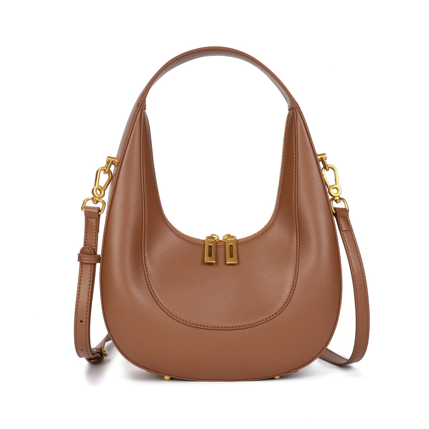 Smooth Leather Hobo/Shoulder Bag