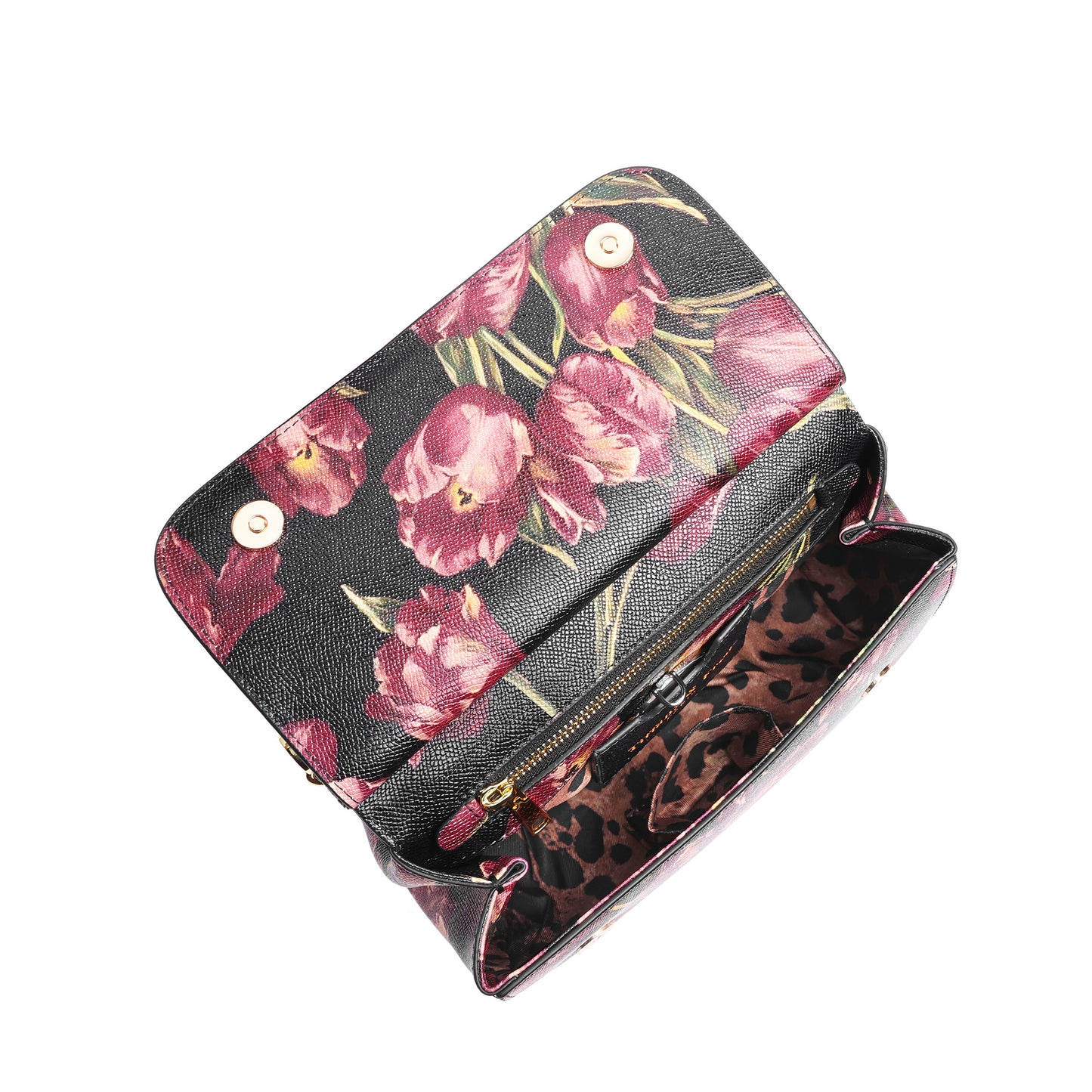 Tiffany & Fred Printed Leather Satchel/Shoulder Bag