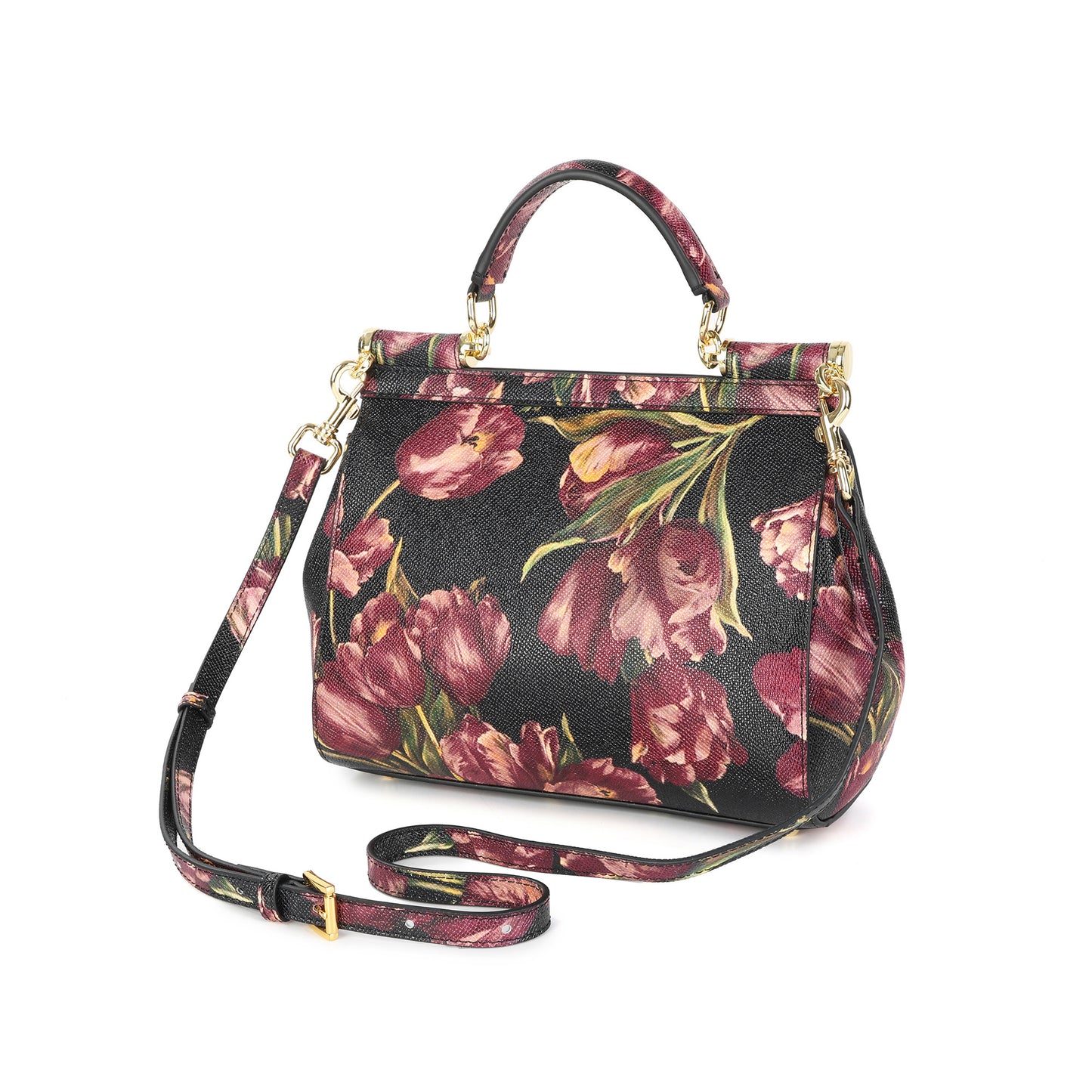 Tiffany & Fred Printed Leather Satchel/Shoulder Bag