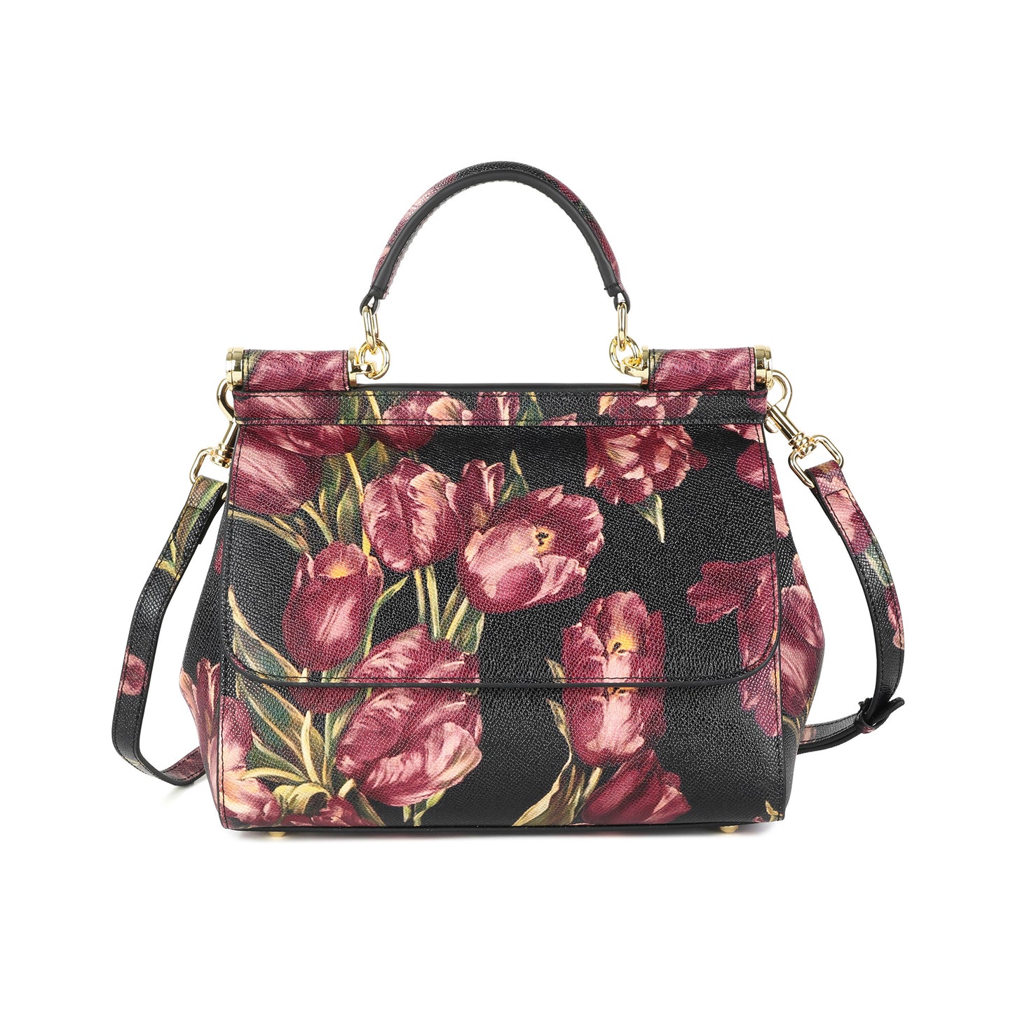 Tiffany & Fred Printed Leather Satchel/Shoulder Bag