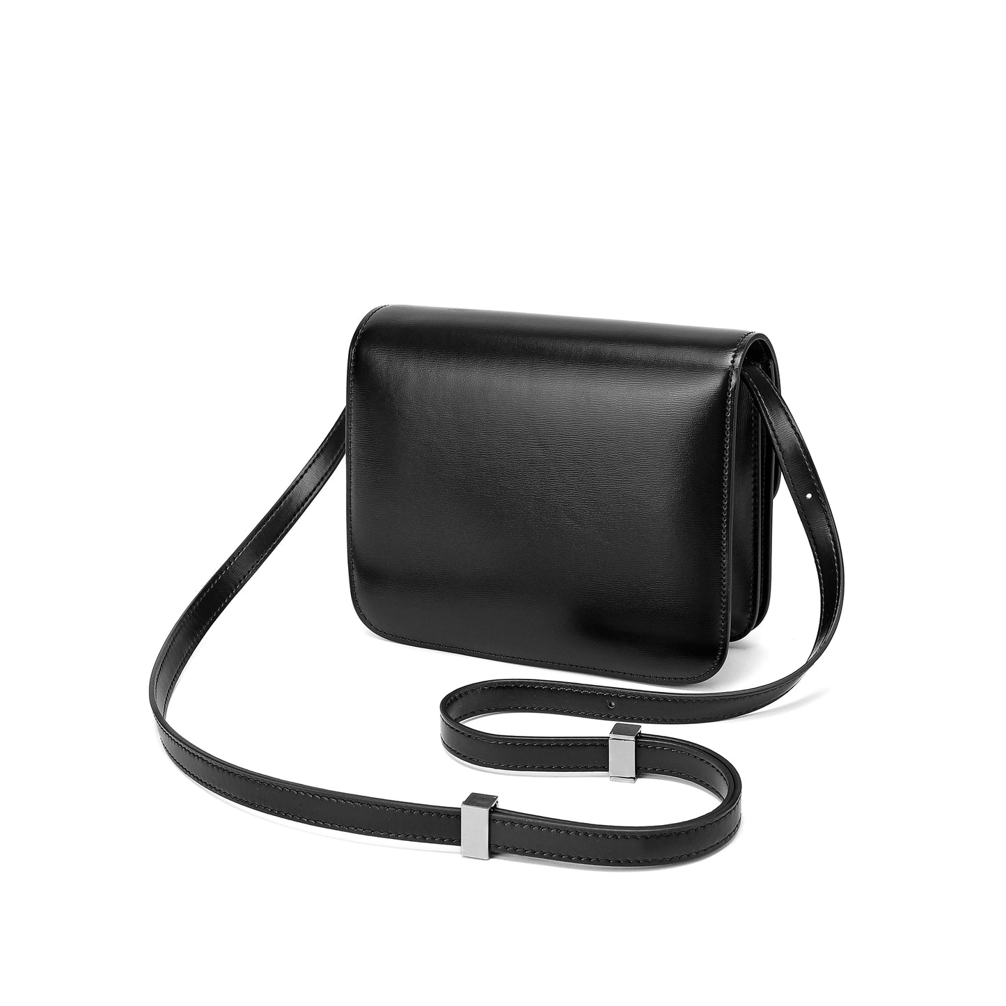 Tiffany & Fred Smooth Nappa Leather Foldover Crossbody/Shoulder Bag