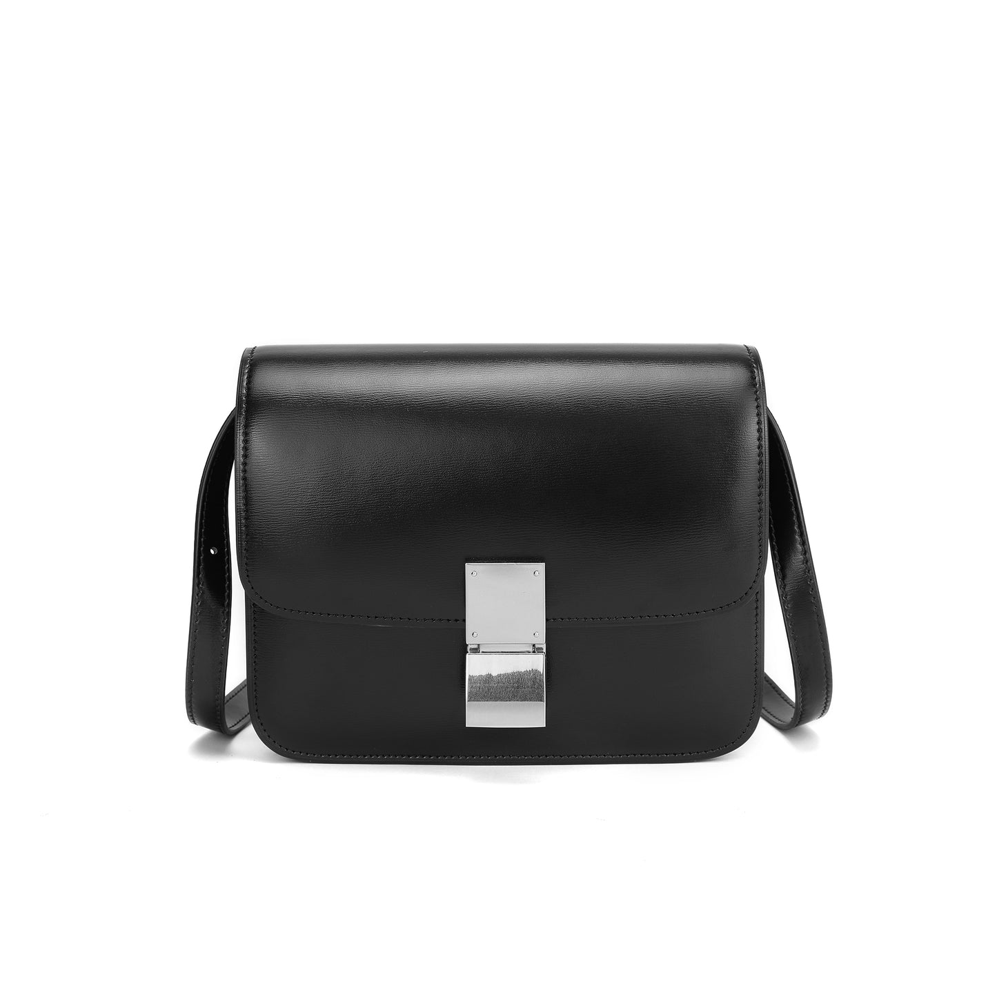 Tiffany & Fred Smooth Nappa Leather Foldover Crossbody/Shoulder Bag