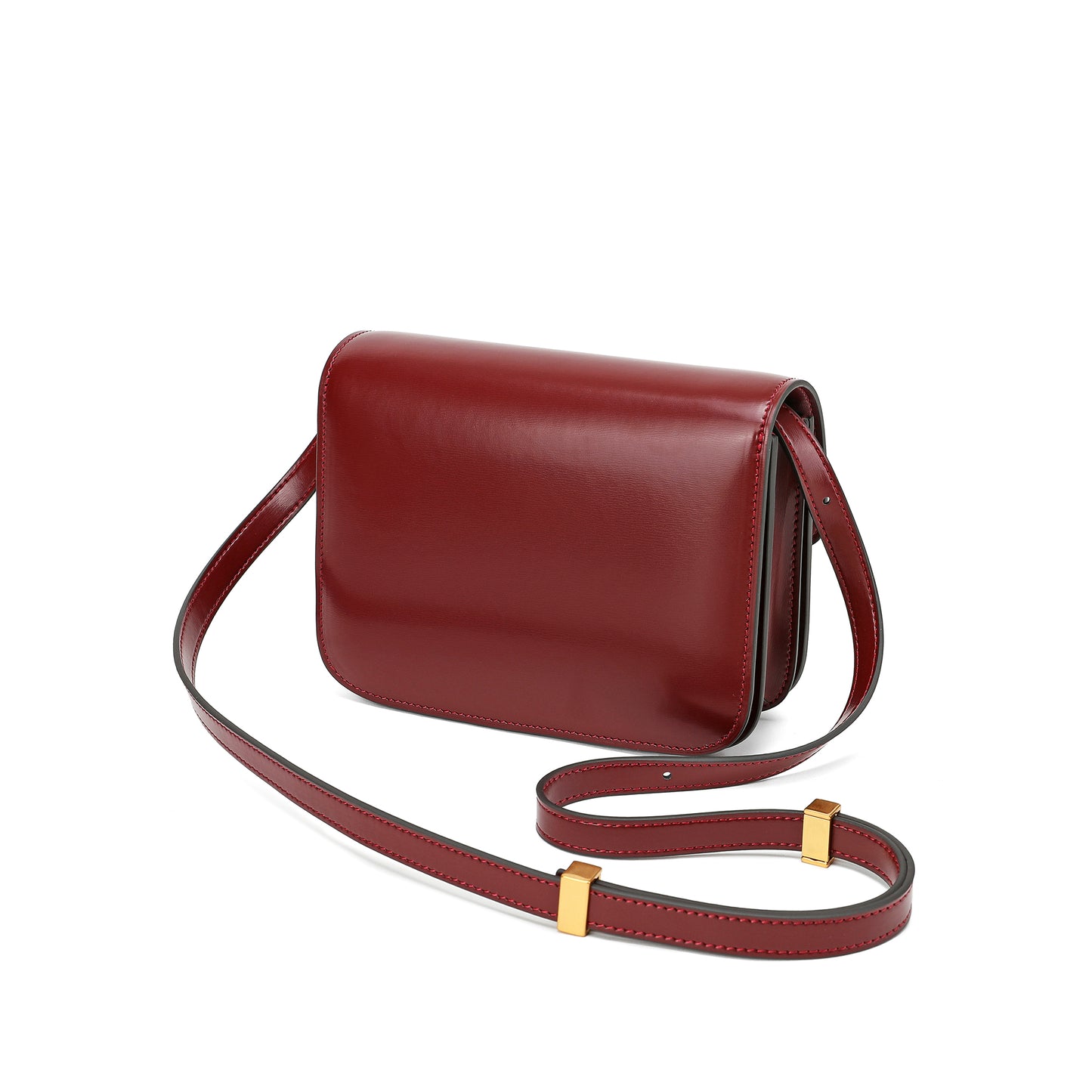 Tiffany & Fred Smooth Nappa Leather Foldover Crossbody/Shoulder Bag