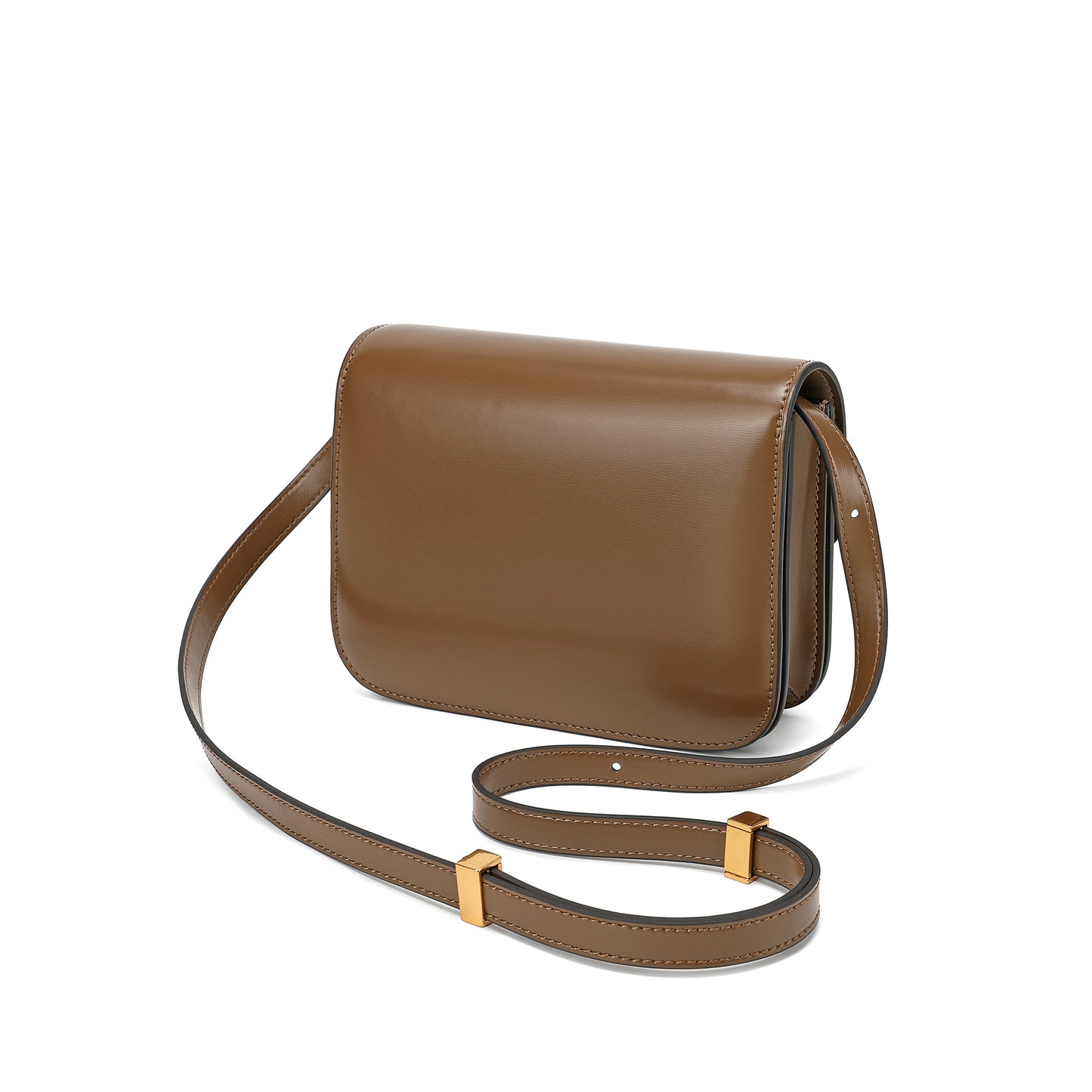 Tiffany & Fred Smooth Nappa Leather Foldover Crossbody/Shoulder Bag