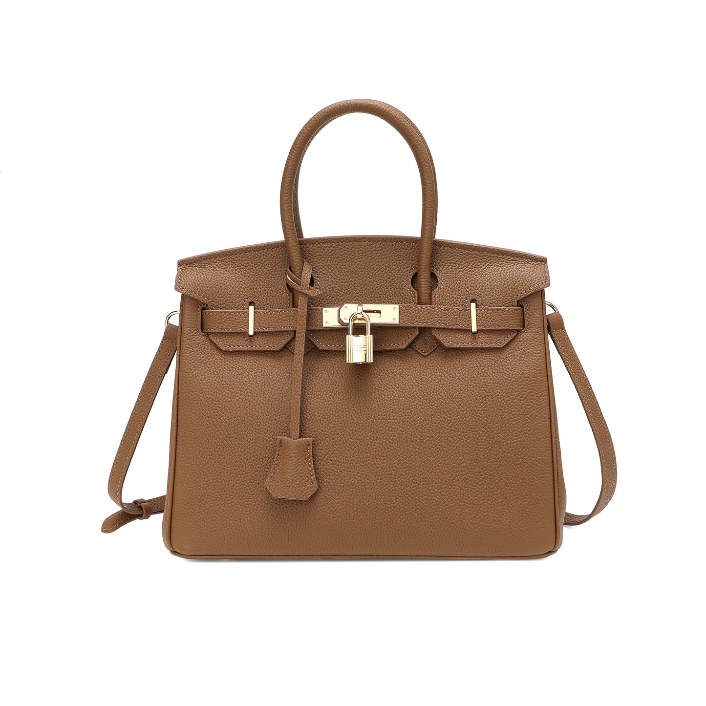 Tiffany & Fred Top-Grain Large Leather Satchel