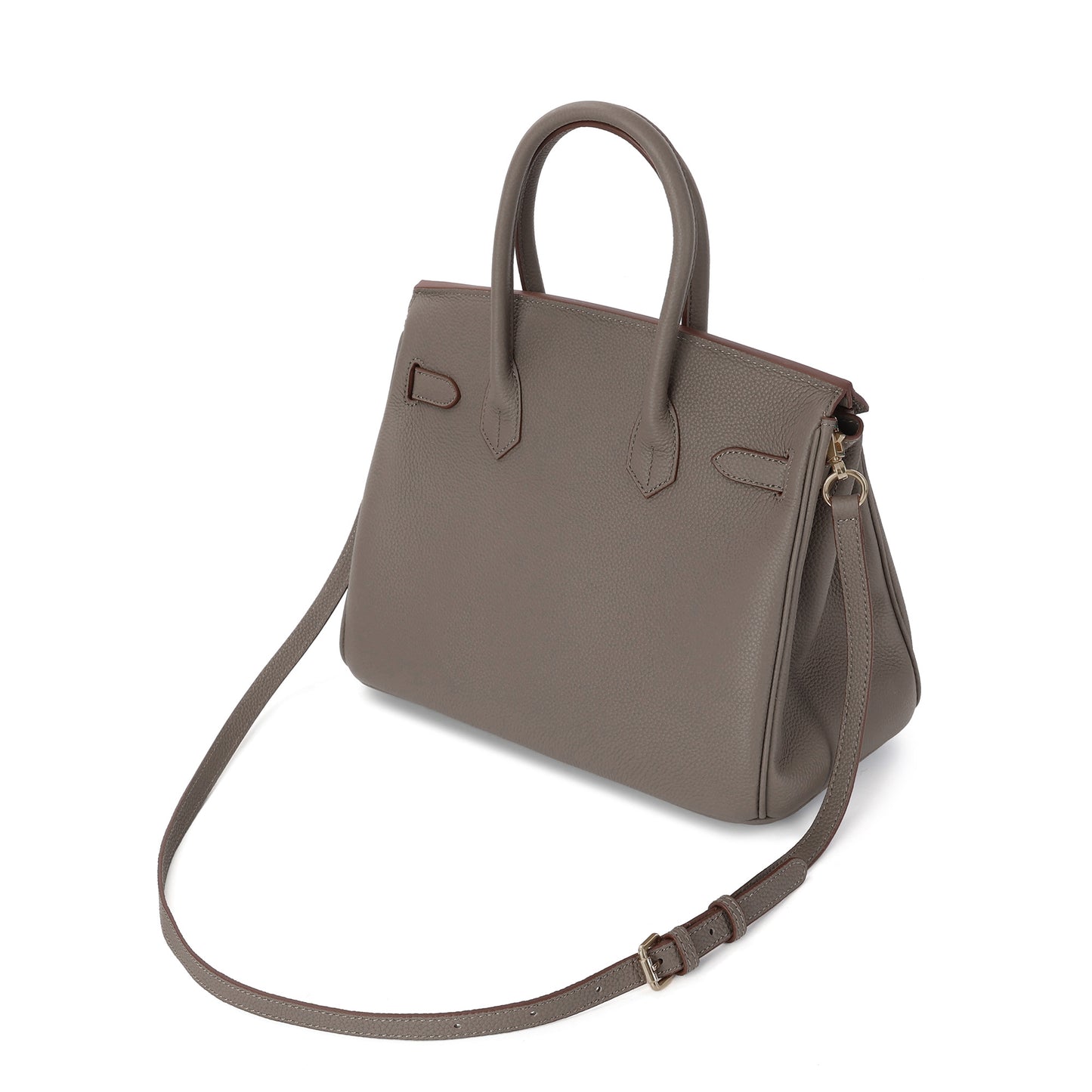 Tiffany & Fred Top-Grain Large Leather Satchel