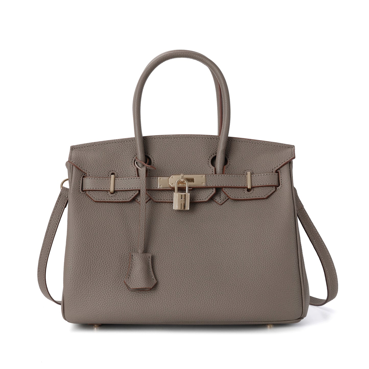 Tiffany & Fred Top-Grain Large Leather Satchel