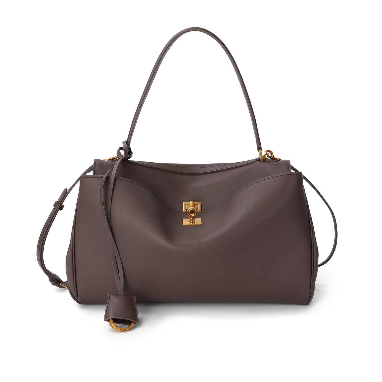 Versatile Elegance Leather Handbag